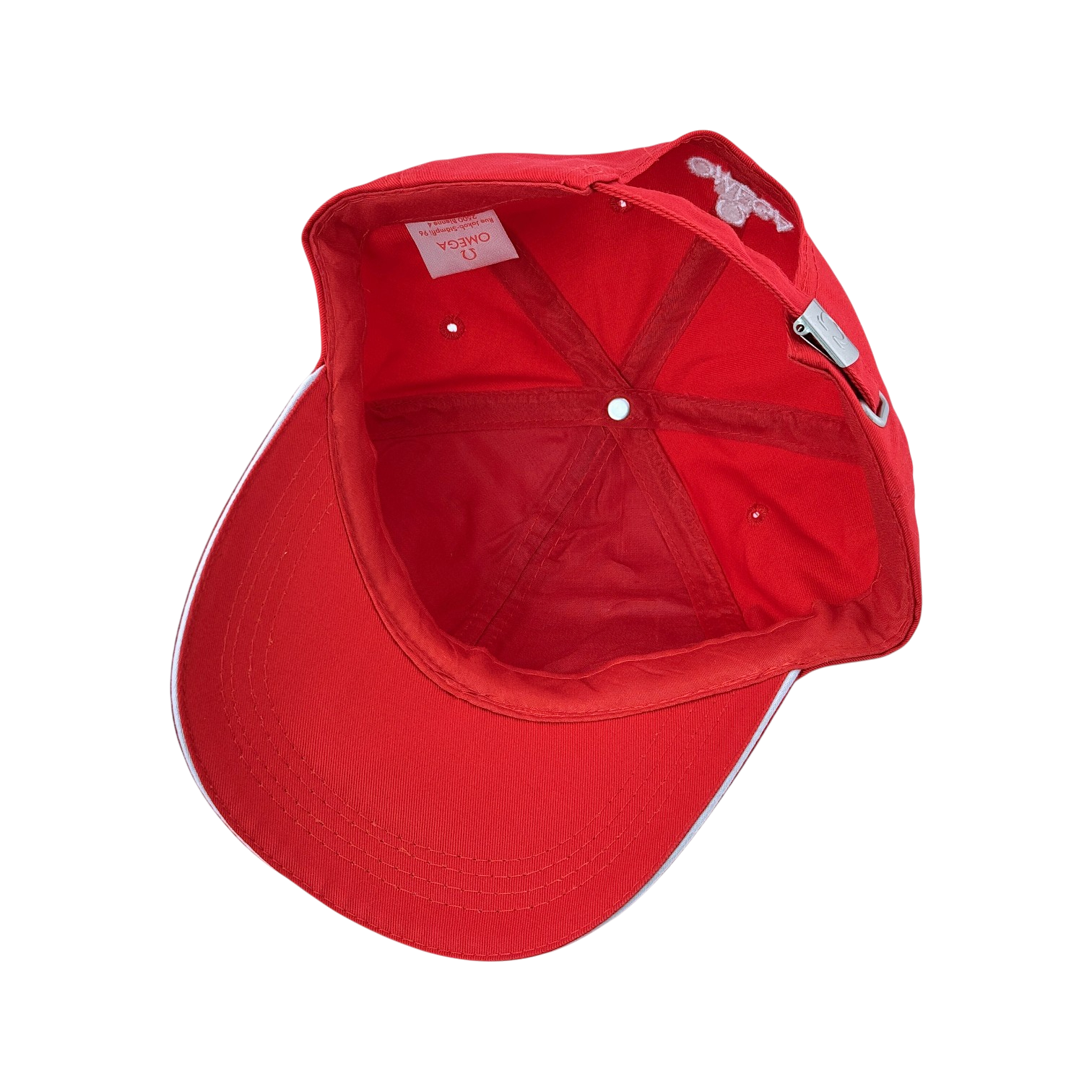 Omega Cap Golf Kappe Mütze Hut Rot 35 % Baumwolle 65 % Polyester baseballhat hat