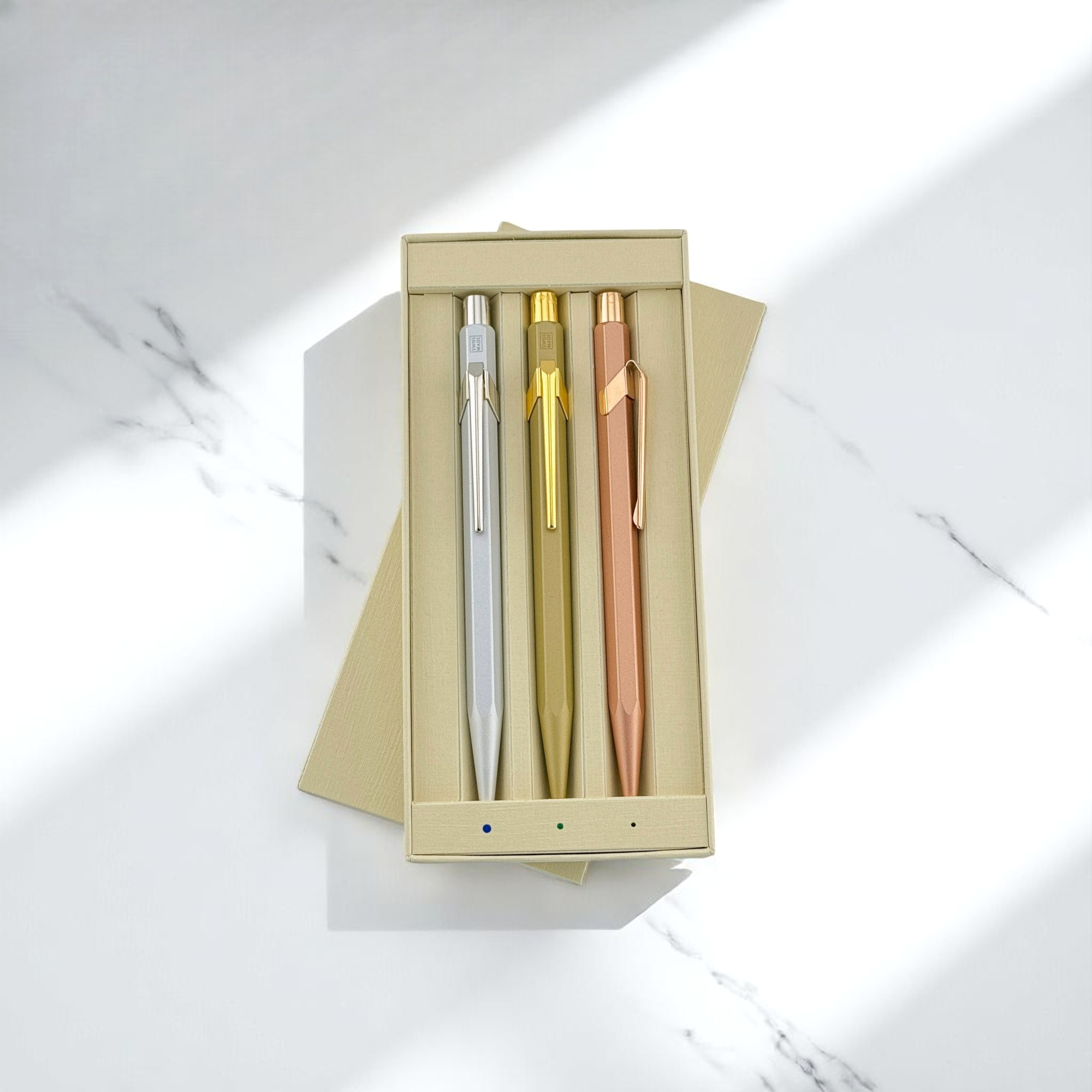 Rolex Caran D'ache Kugelschreiber Set Kuli Stift Schreiber ballpoint ben