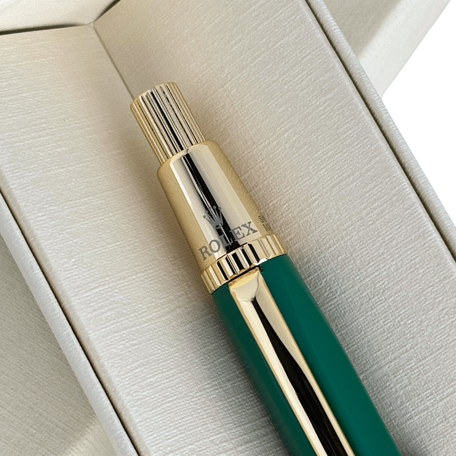 Rolex Kugelschreiber Kuli Stift Schreiber Grün Gold-Edition ballpoint pen green