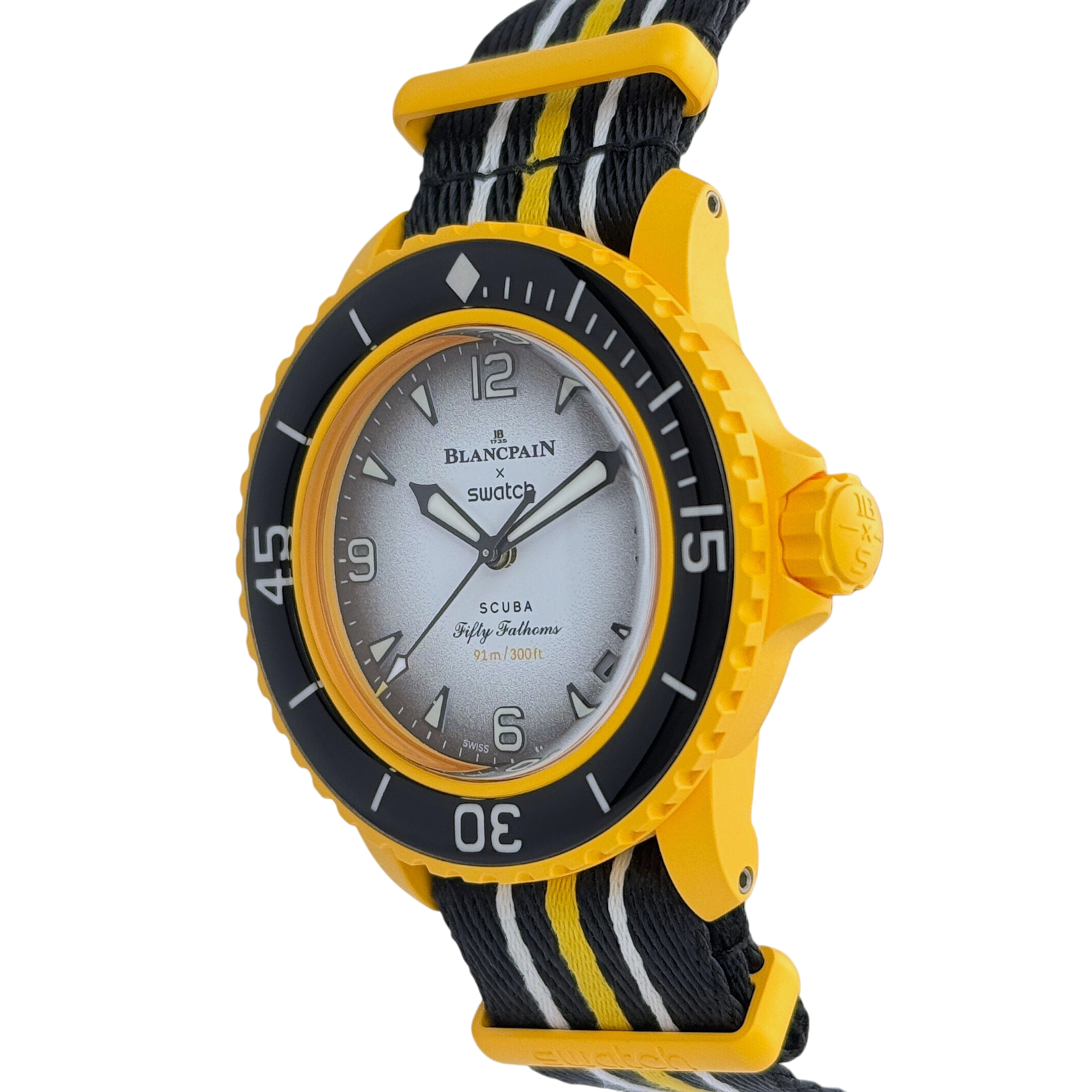 Swatch x Blancpain Scuba Fifty Fathoms Pacific Ocean Armbanduhr SO35P100C