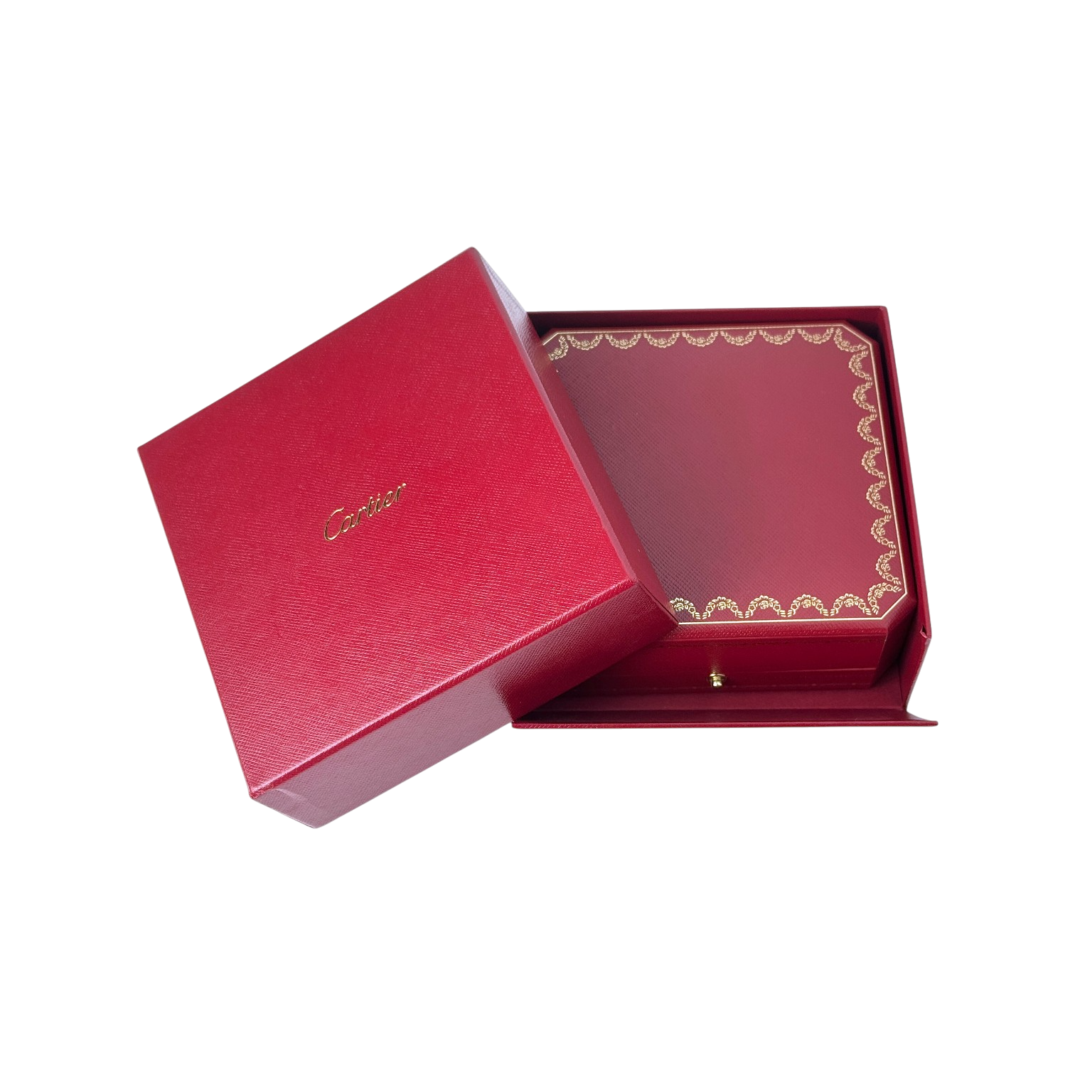 Cartier Schmuckbox Schmuckkästchen Etui Box für Ketten Rot jewelry case