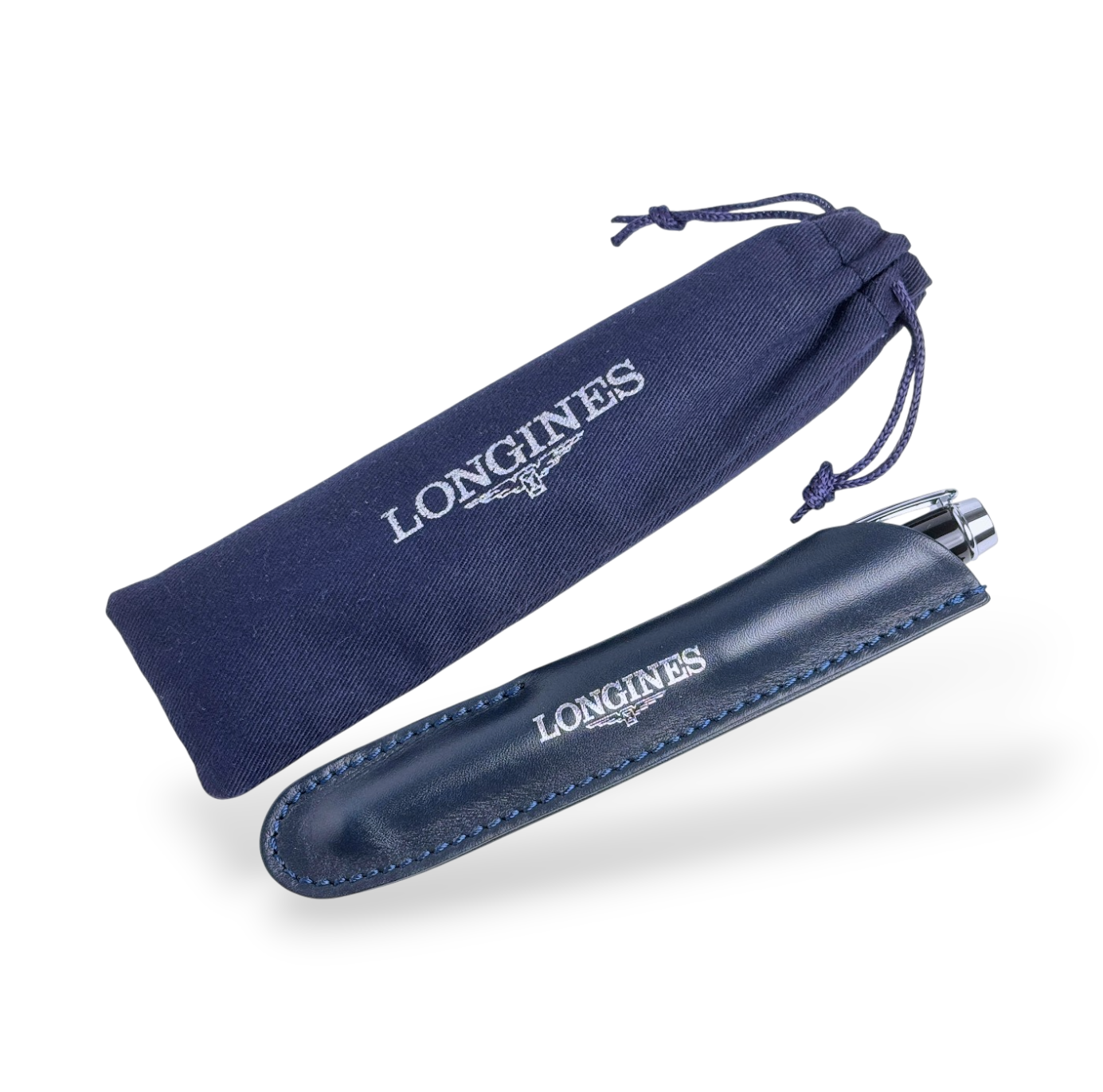 Longines Metall Kugelschreiber Kuli Stift in Schwarz