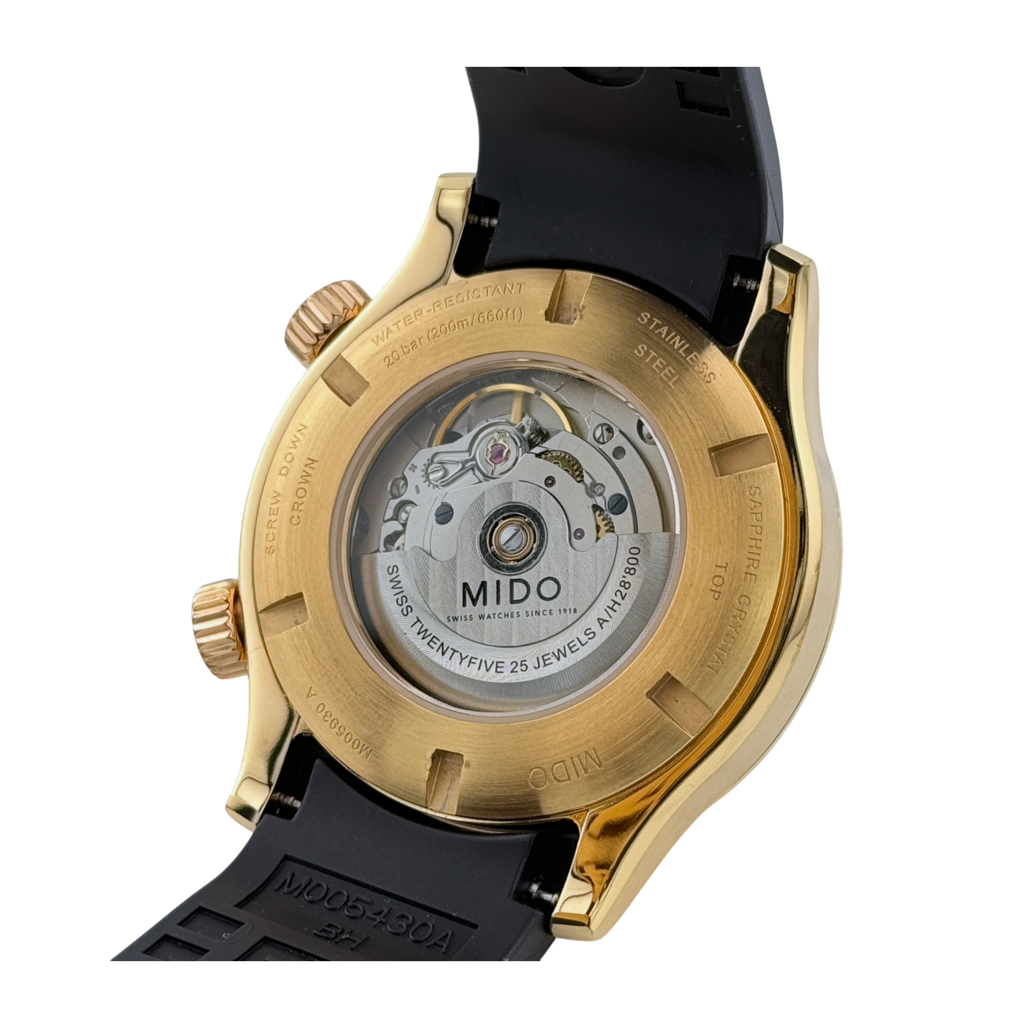 Mido Multifort 42 mm Herrenuhr Uhr Automatik Edelstahl Gold watch Ref. M005930 A
