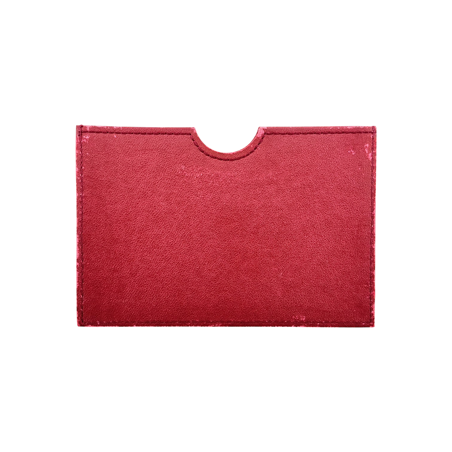 Omega Vintage Kartenetui Kartenhalter Etui Rot cardholder card case red