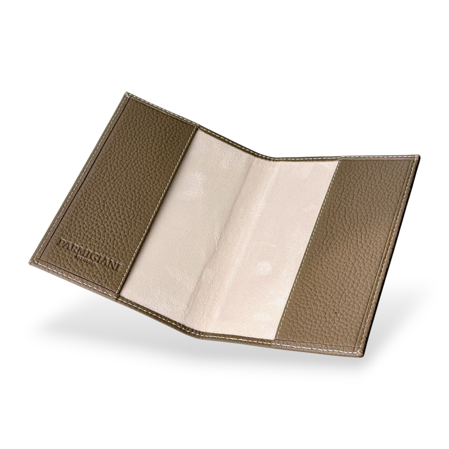 Parmigiani Fleurier Leder Portemonnaie Reisepasshülle Beige