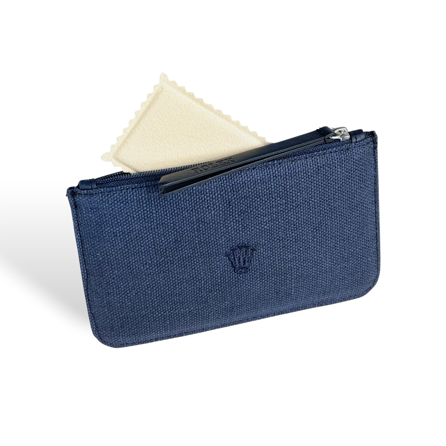 Rolex Etui Kartenetui kleine Clutch Brieftasche Reiseetui Pochette Blau case