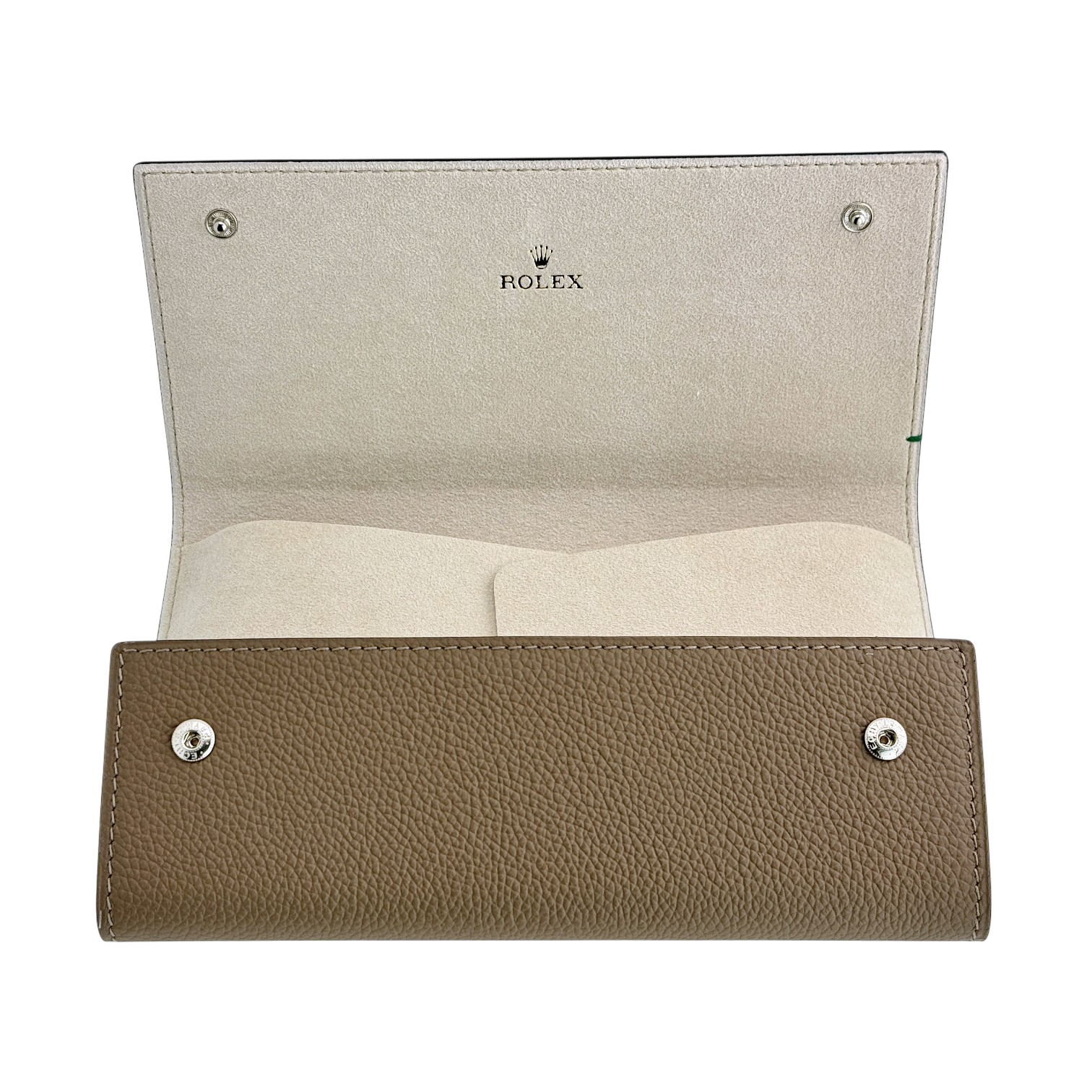 Rolex Uhrenetui Etui Reiseetui mit Umkarton Beige für 1 - 3 Uhren