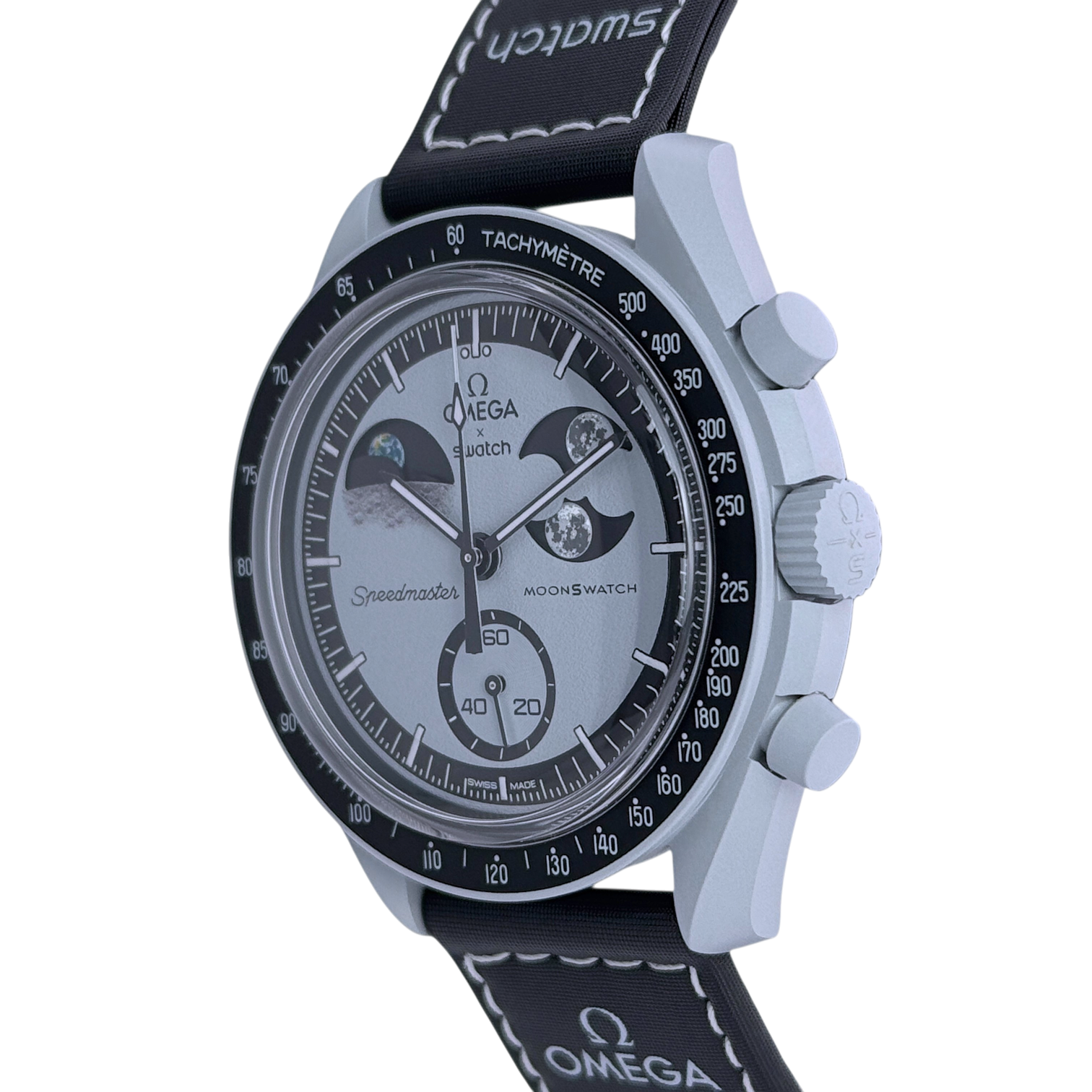Swatch x Omega MoonSwatch mission to Earthphase Armbanduhr 42 mm SO33M700