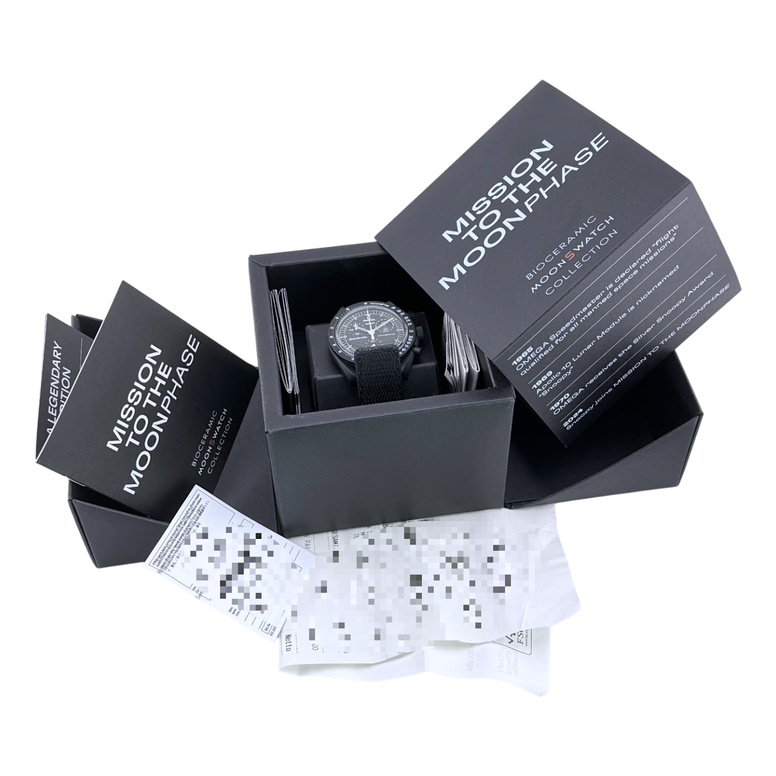 OMEGA X Swatch MoonSwatch Mission to the Moonphase New Moon 'Snoopy' Ref. SO33B700