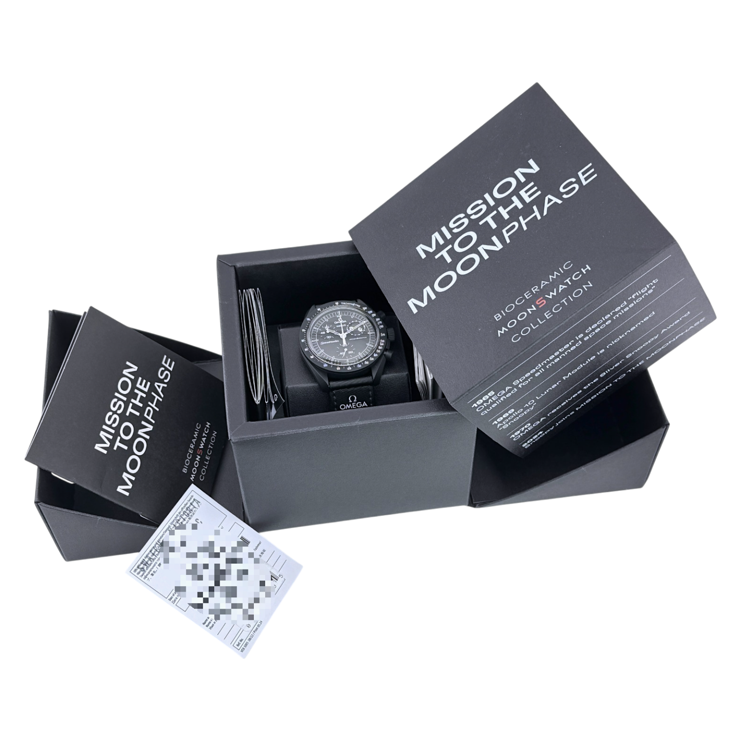 OMEGA X Swatch MoonSwatch Mission to the Moonphase New Moon 'Snoopy' Ref. SO33B700