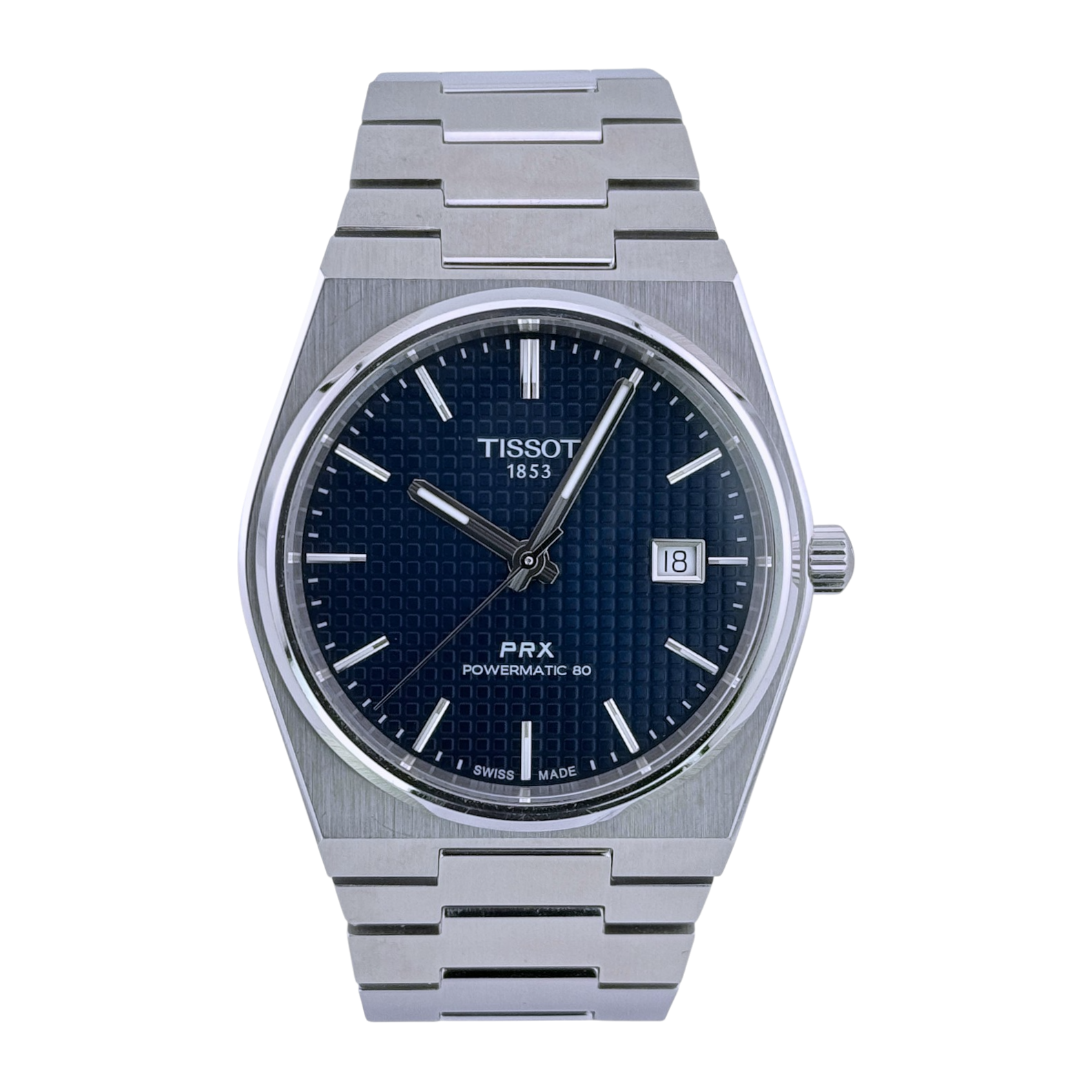 Tissot PRX Powermatic 80 40mm Armbanduhr Automatik Edelstahl Blau T1374071104100