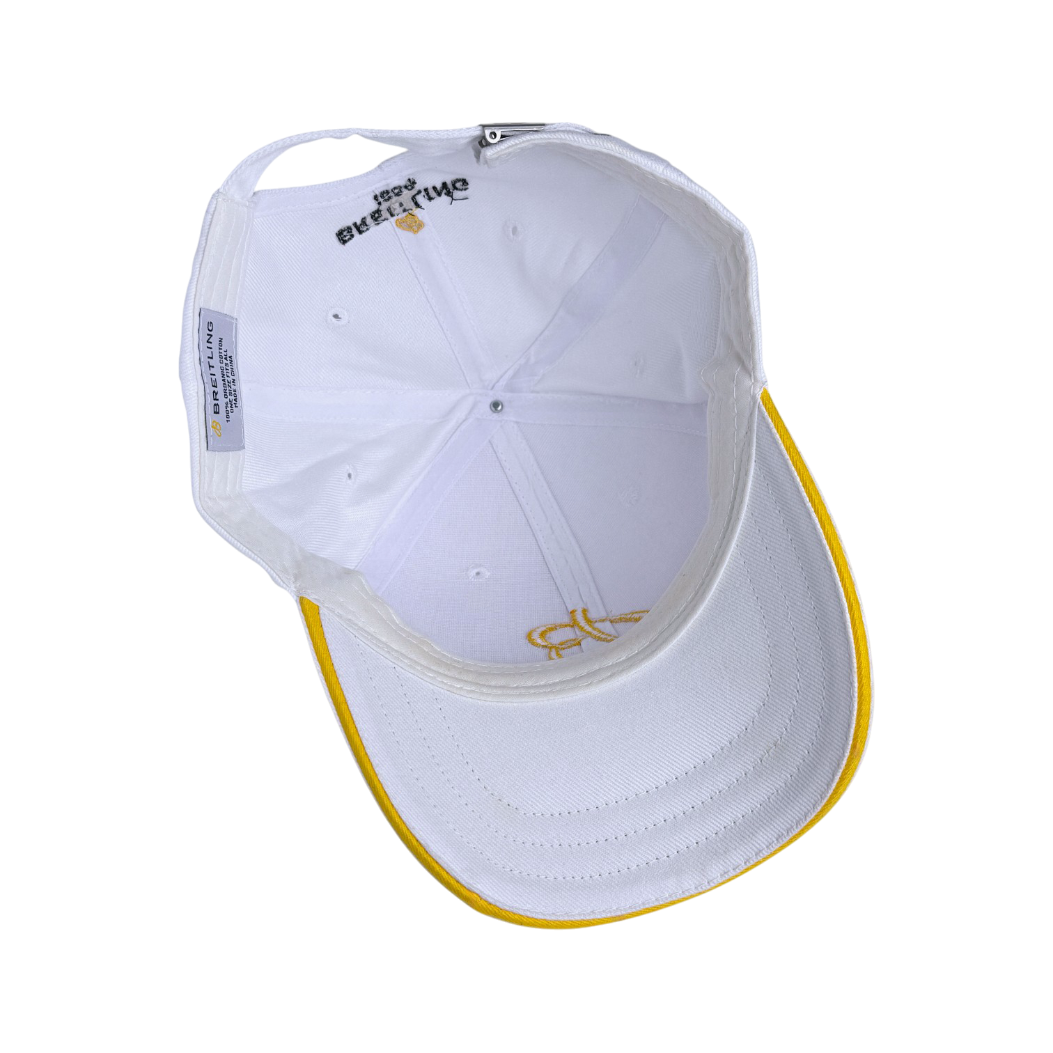 Breitling Cap Golf Mütze Kappe Weiß 100 % Baumwolle
