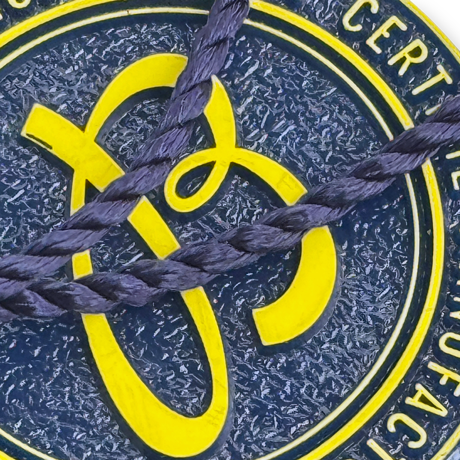 Breitling Chronometer Hang Tag Siegel Anhänger Blau, Gelb