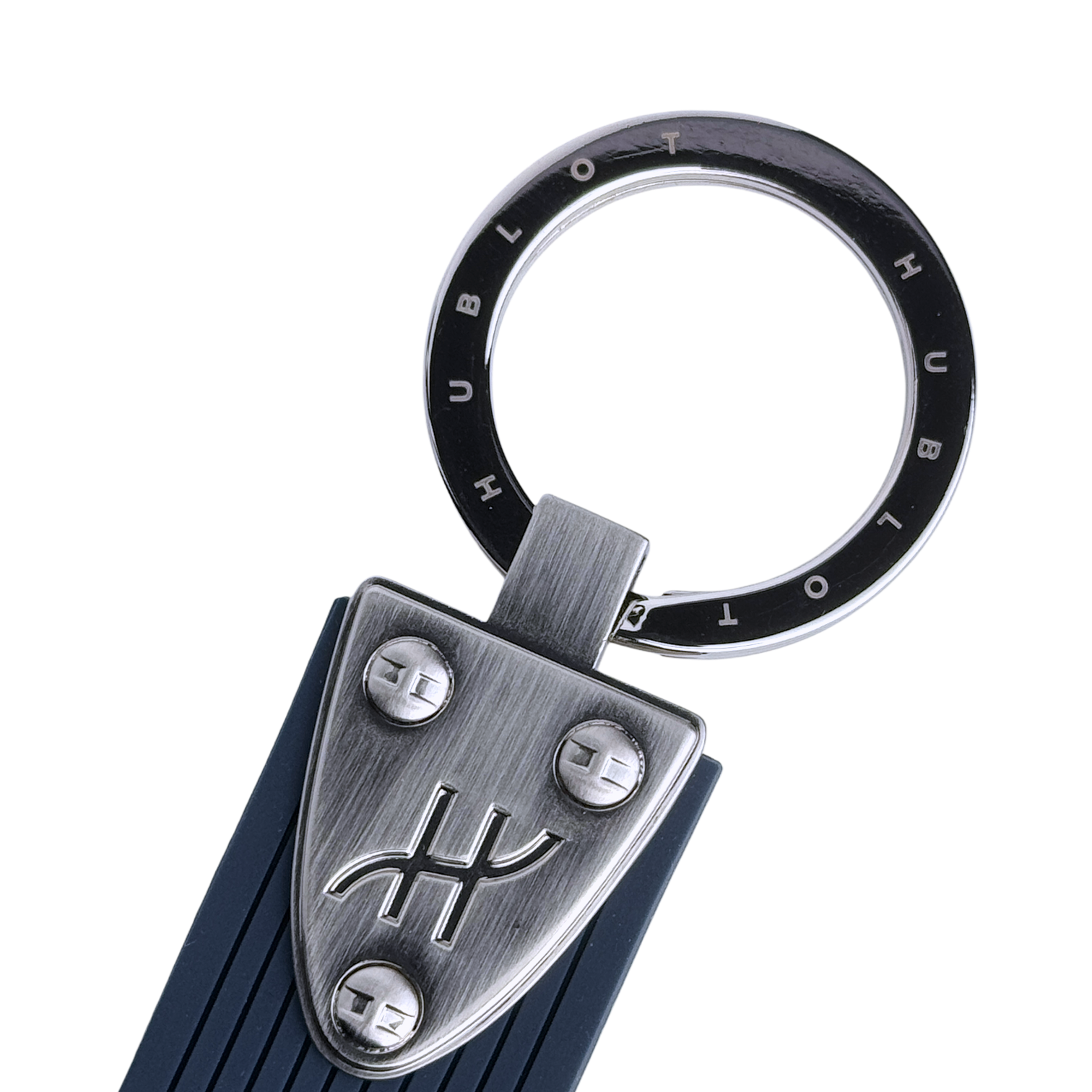 Hublot Schlüsselanhänger Anhänger Gummi, Edelstahl Blau keyring keychain