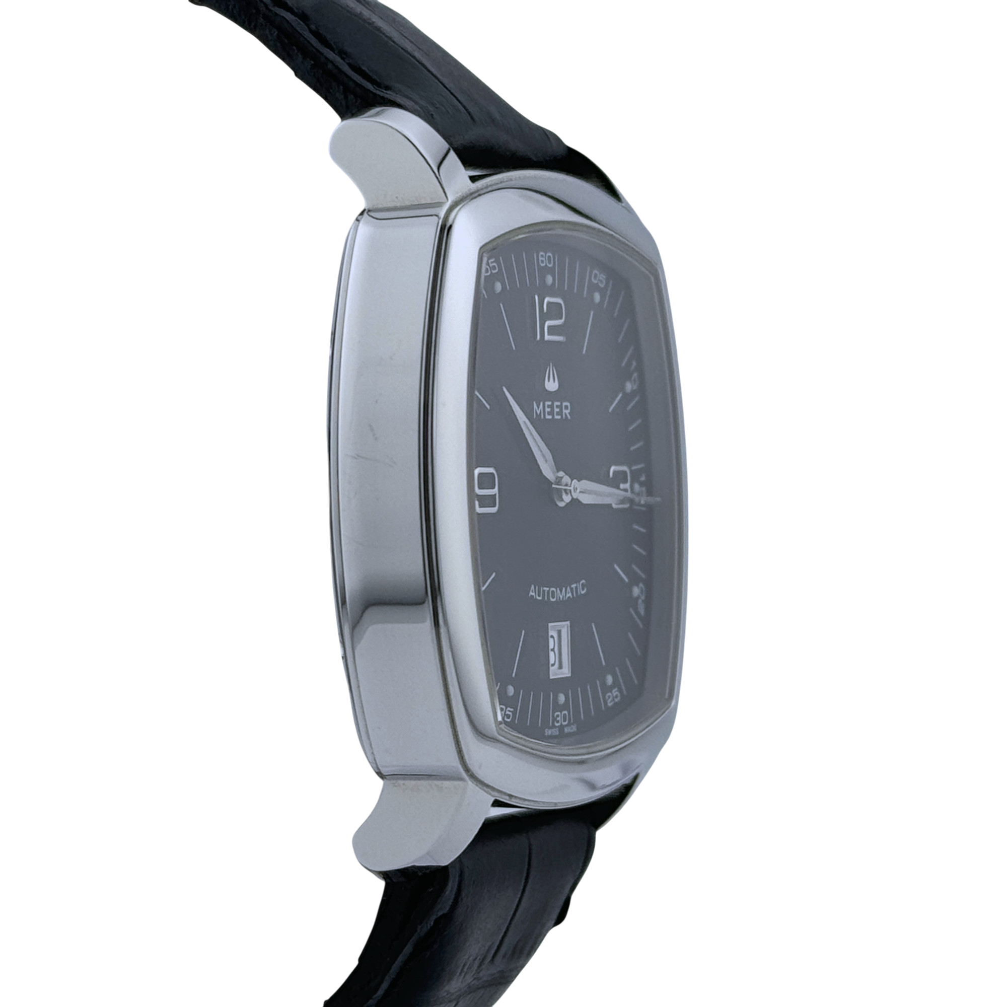 Meer Tarsis Automatik Herrenuhr Uhr Edelstahl Schwarz 38 mm