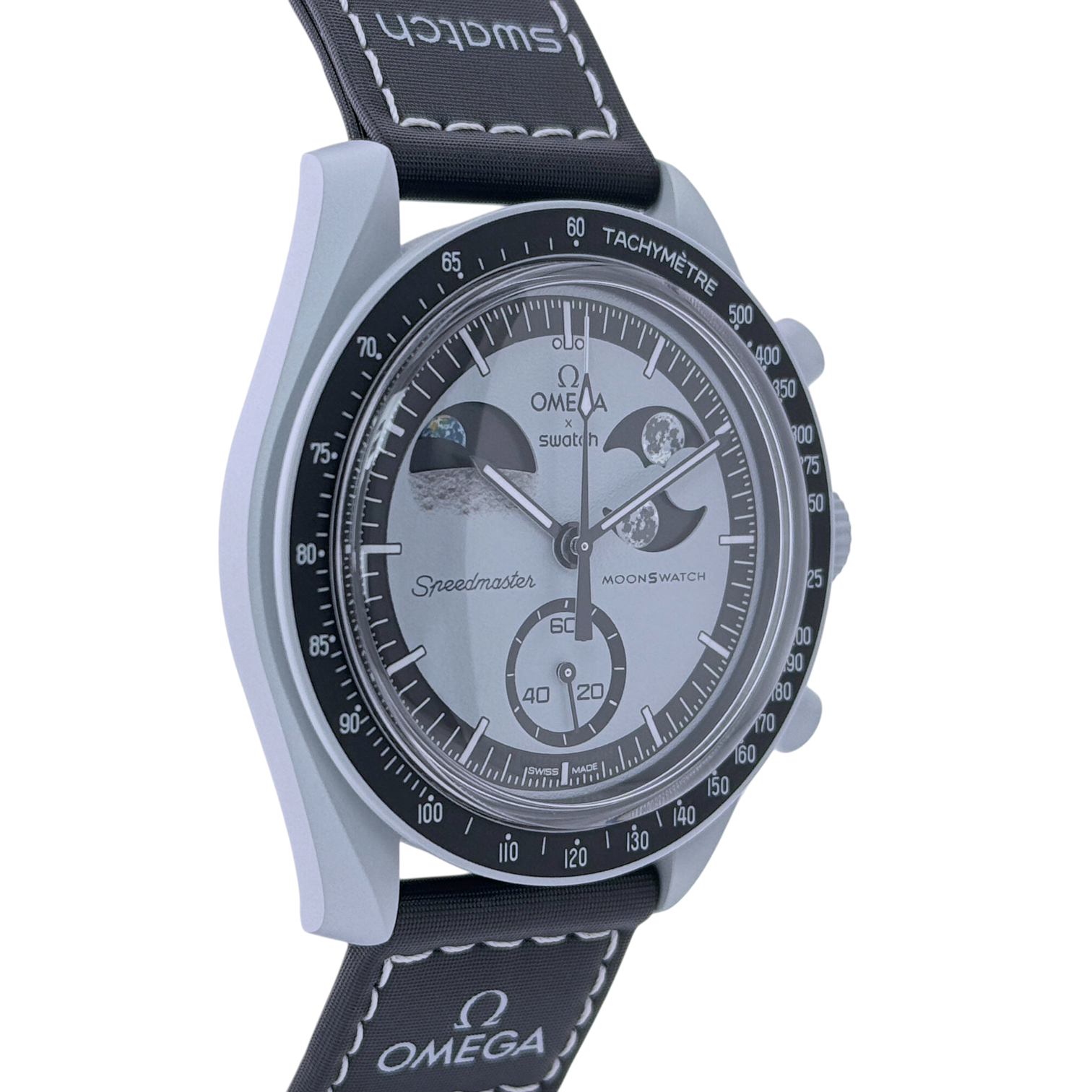 Swatch x Omega MoonSwatch mission to Earthphase Armbanduhr 42 mm SO33M700