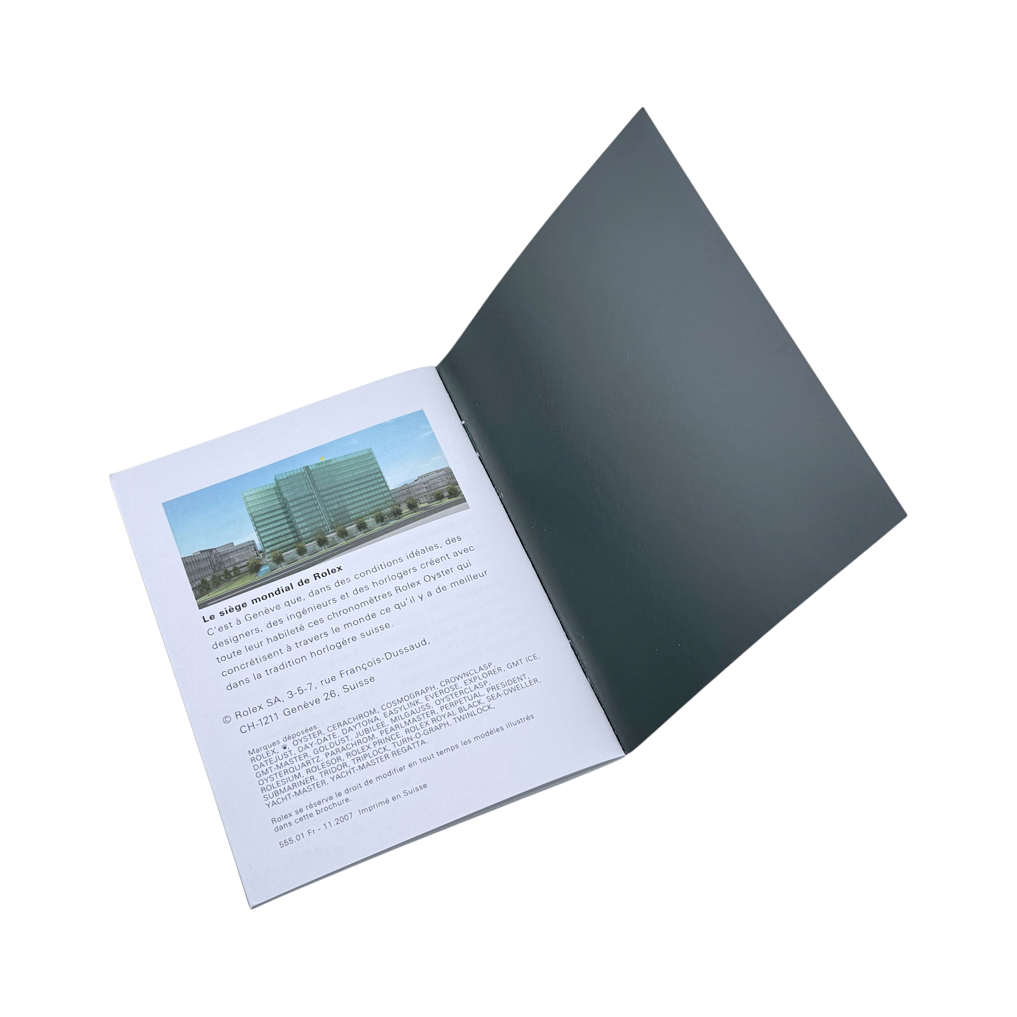 Rolex Daytona Handbuch Anleitung booklet Französisch Ref. 555.01 Fr - 11.2007