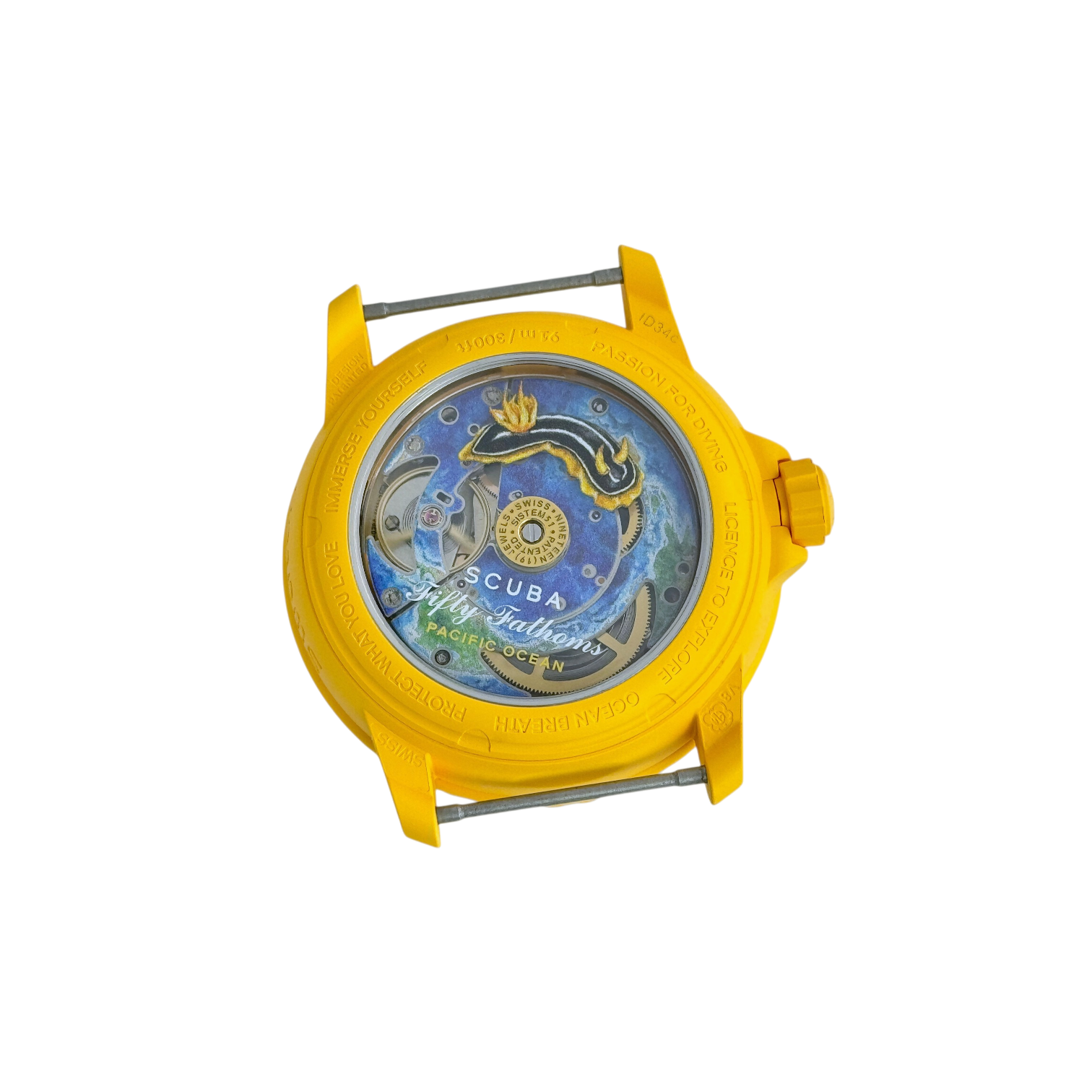 Swatch x Blancpain Scuba Fifty Fathoms Pacific Ocean Armbanduhr SO35P100C