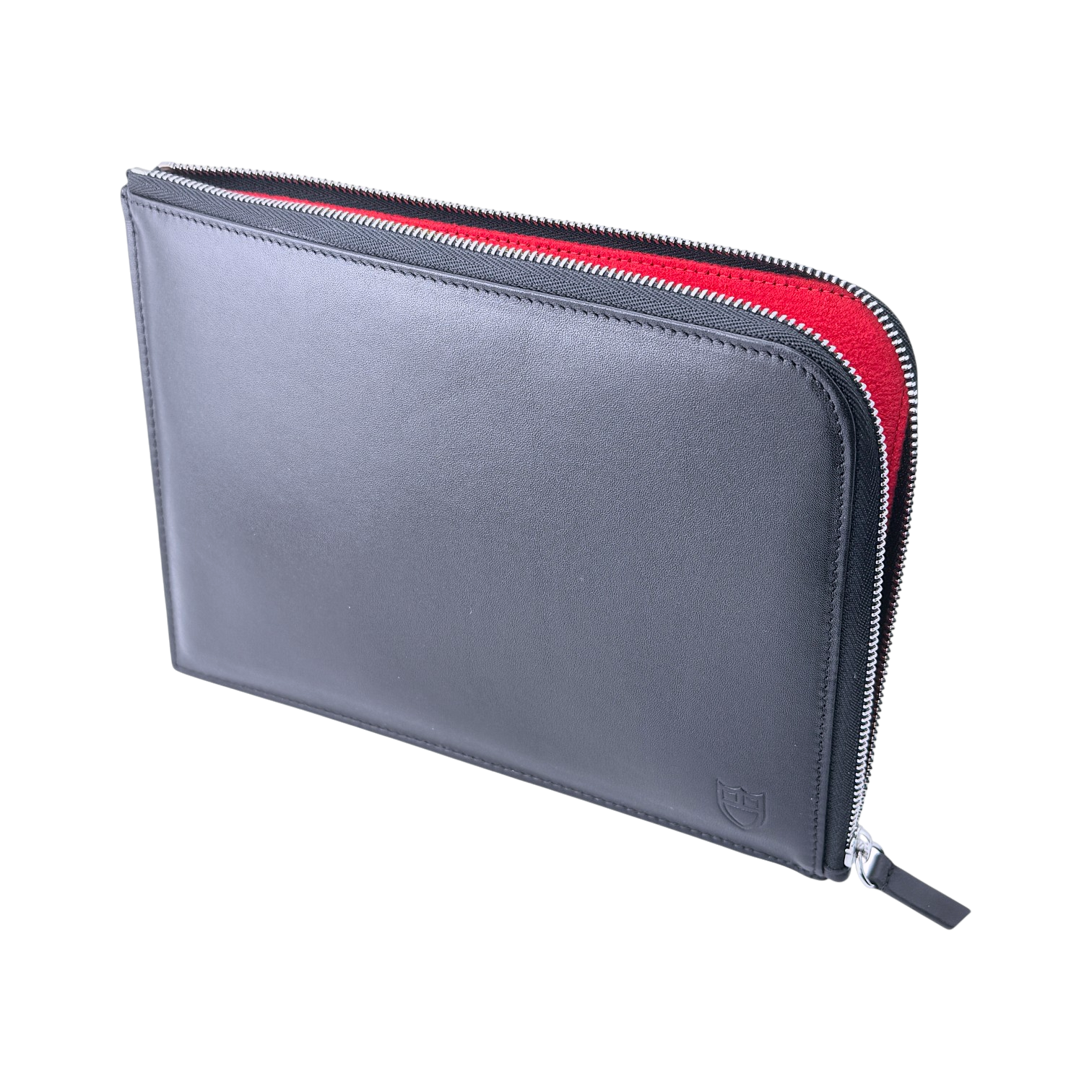 Tudor Taschenset Tasche Pochette Clutch Etui Handtasche Leder Schwarz