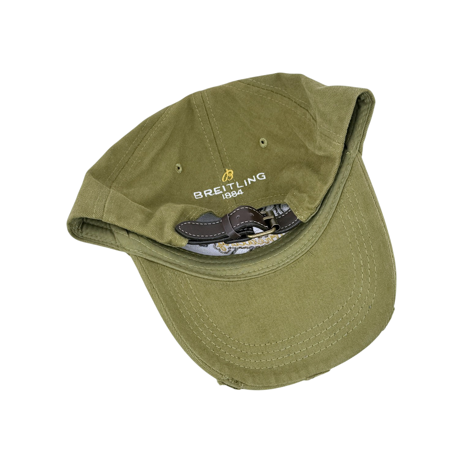 Breitling Cap Golf Mütze Kappe Khakigrün Baumwolle