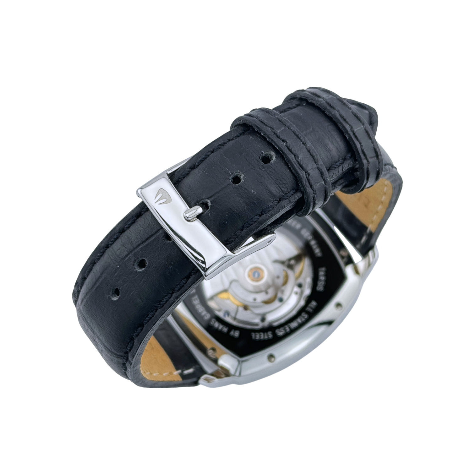 Meer Tarsis Automatik Herrenuhr Uhr Edelstahl Schwarz 38 mm