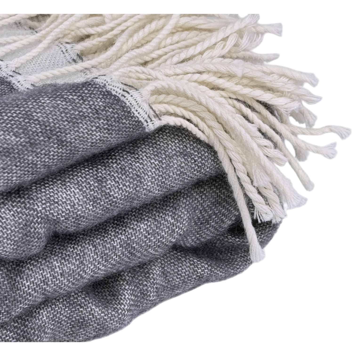 Patek Philippe Wohndecke Couchdecke Decke 100% Schurwolle Grau blanket gray