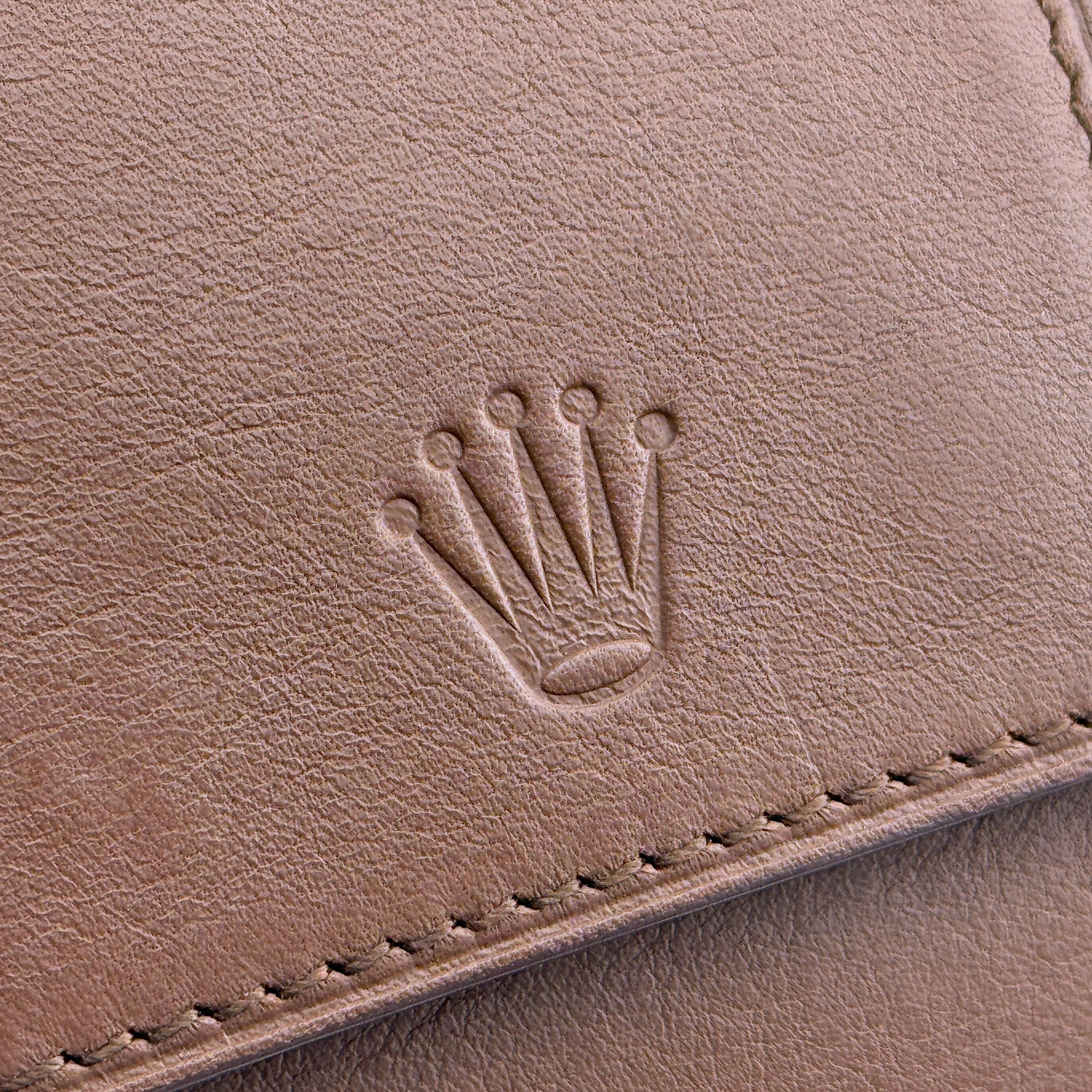 Rolex Uhrenetui Braun mit Umkarton Etui Reiseetui Reisebox