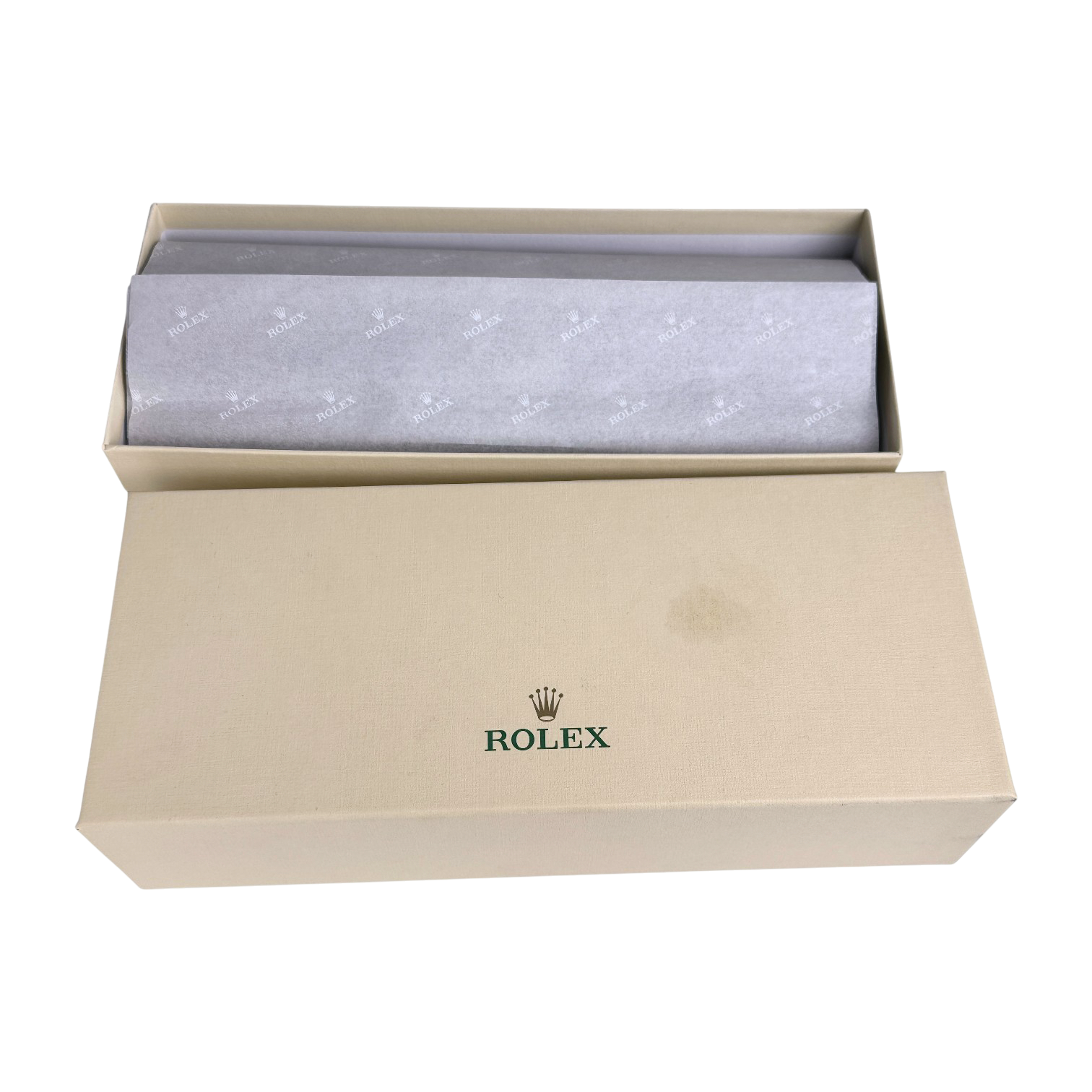 Rolex Uhrenrolle Uhrenetui Reiseetui mit Umkarton Beige für 1 - 5 Uhren