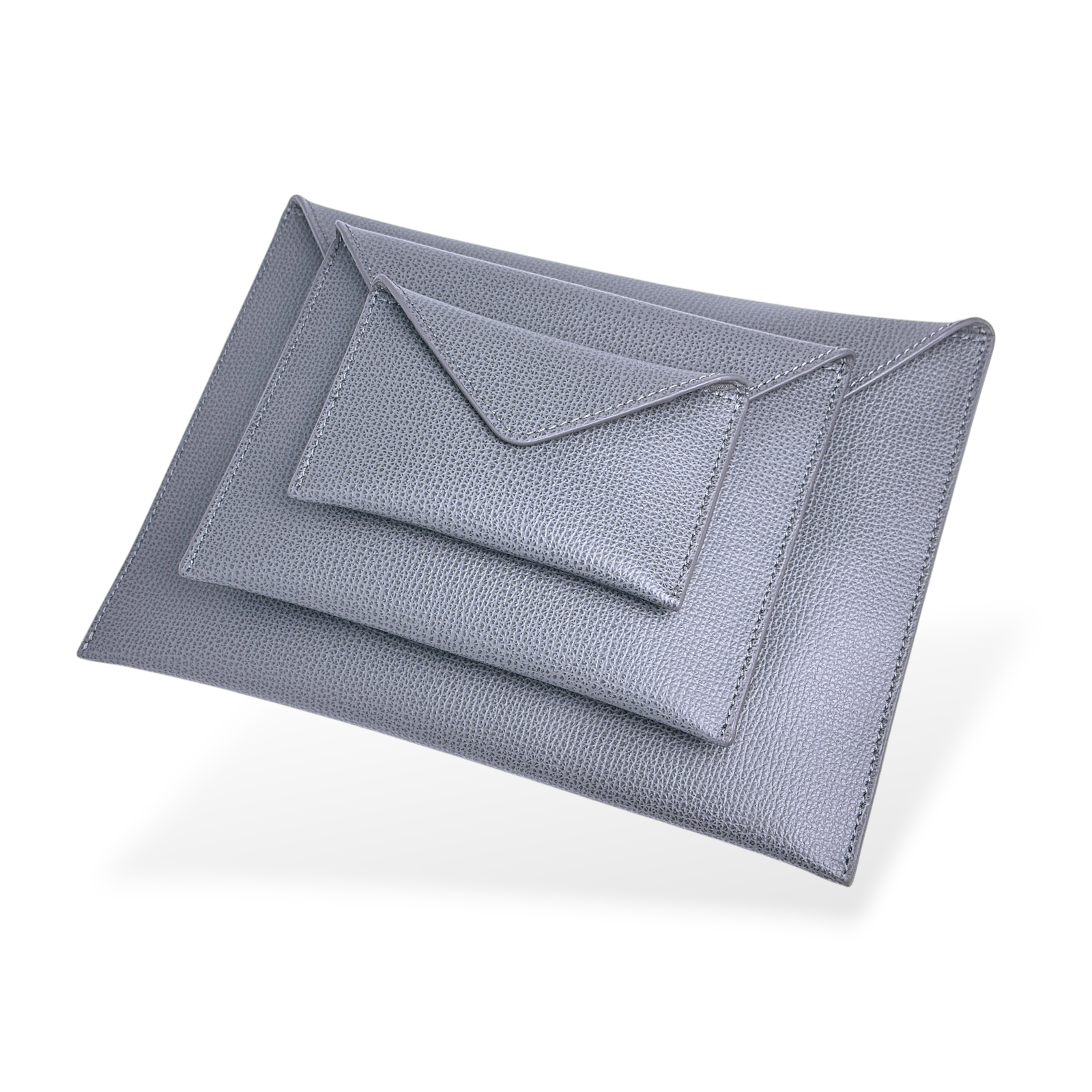 Audemars Piguet AP 3er-Set Lederetuis, Taschen Grau