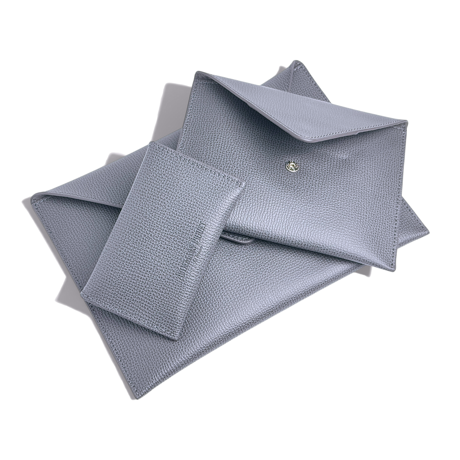 Audemars Piguet AP 3er-Set Lederetuis, Taschen Grau