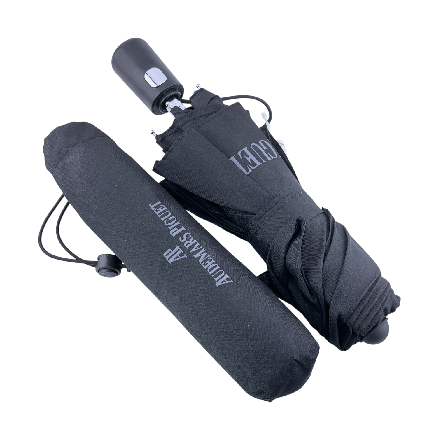 Audemars Piguet AP Regenschirm Schirm Taschenschirm Schwarz 100 % Polyester