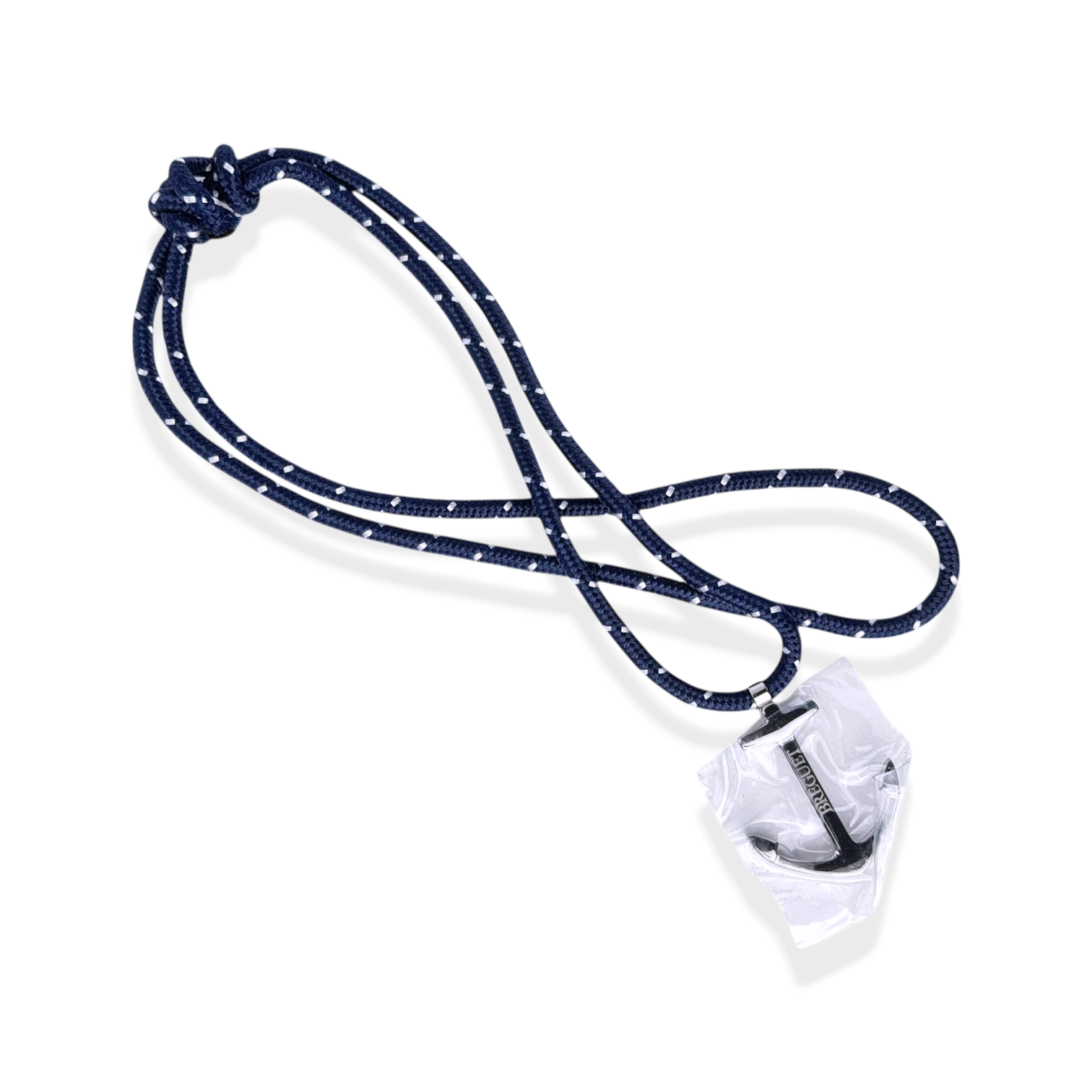 Breguet Segeltau Armband, Band Blau mit Anker