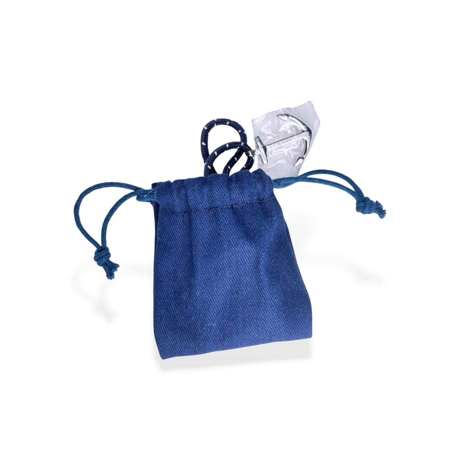 Breguet Segeltau Armband, Band Blau mit Anker