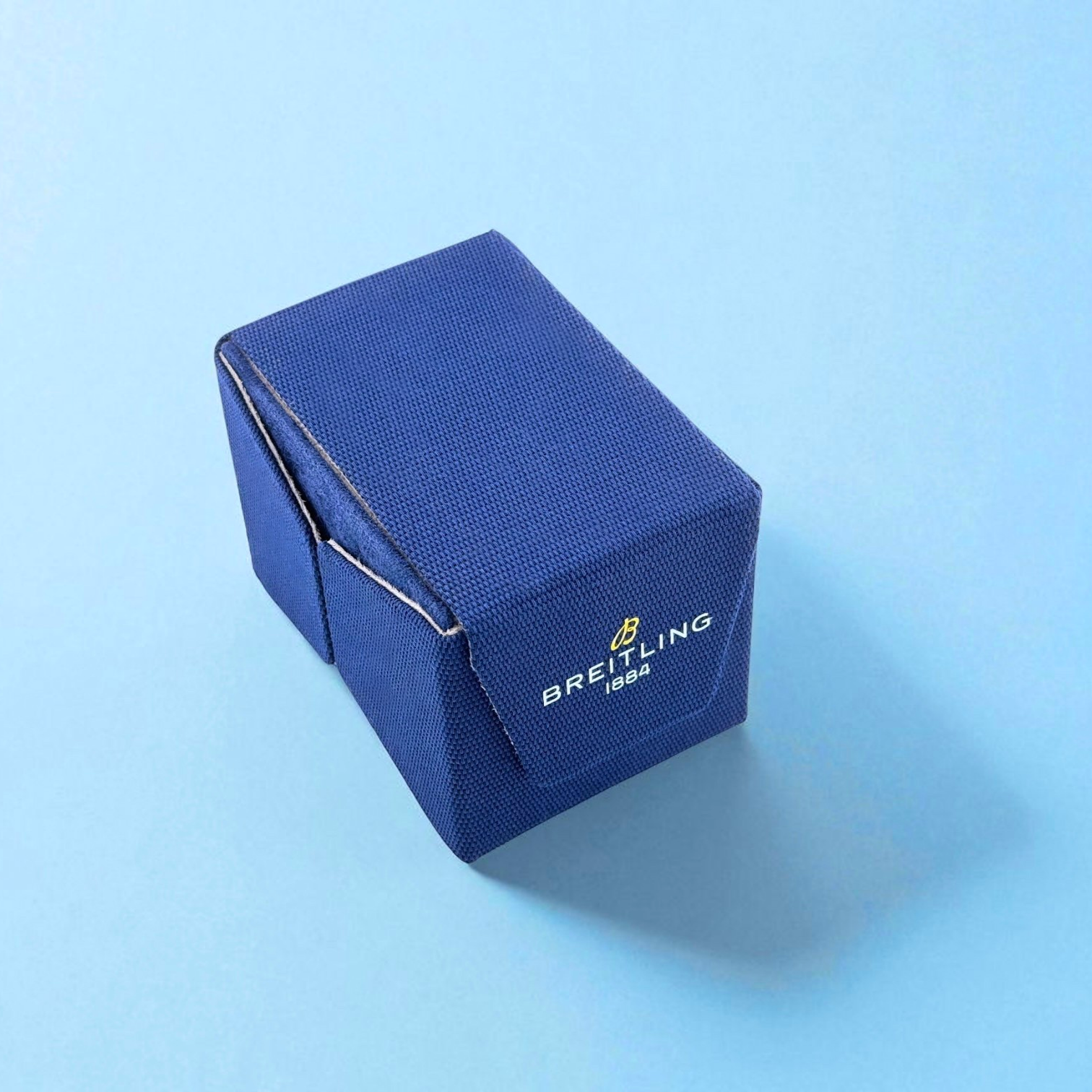 Breitling Box Uhrenbox Karton Reisebox Blau watch box blue