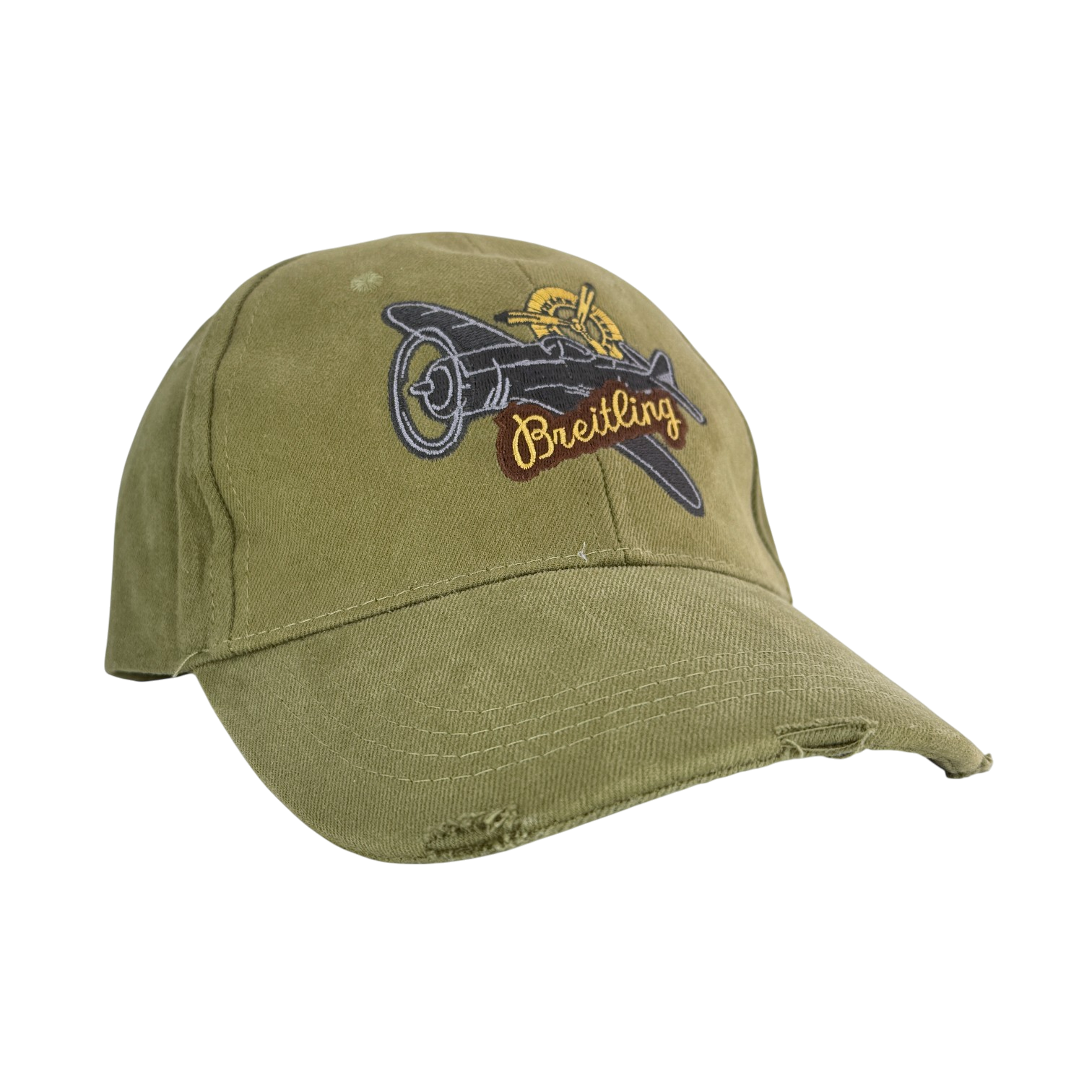 Breitling Cap Golf Mütze Kappe Khakigrün Baumwolle