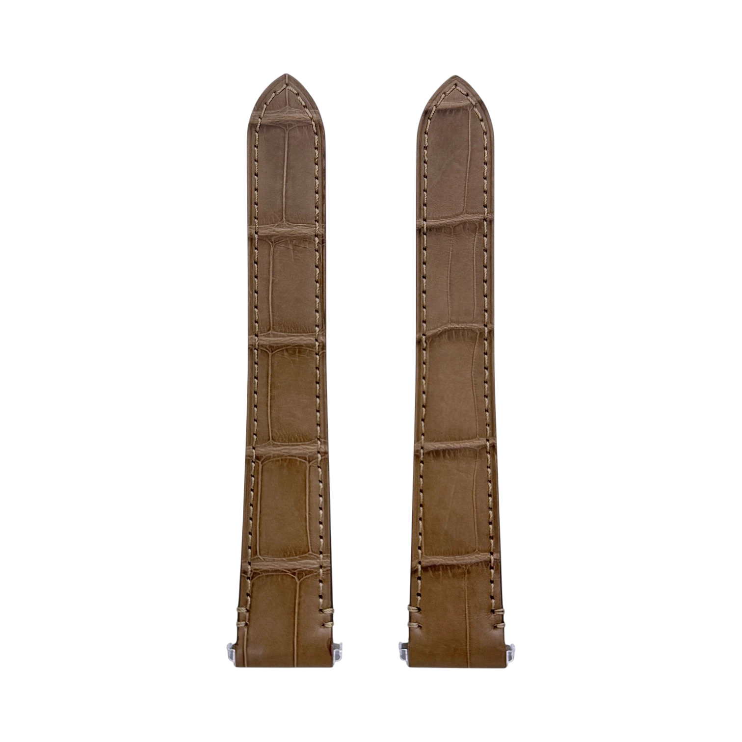 Cartier Alligatorleder Armband Braun 19 mm - Uhrenarmband KD7HJABT