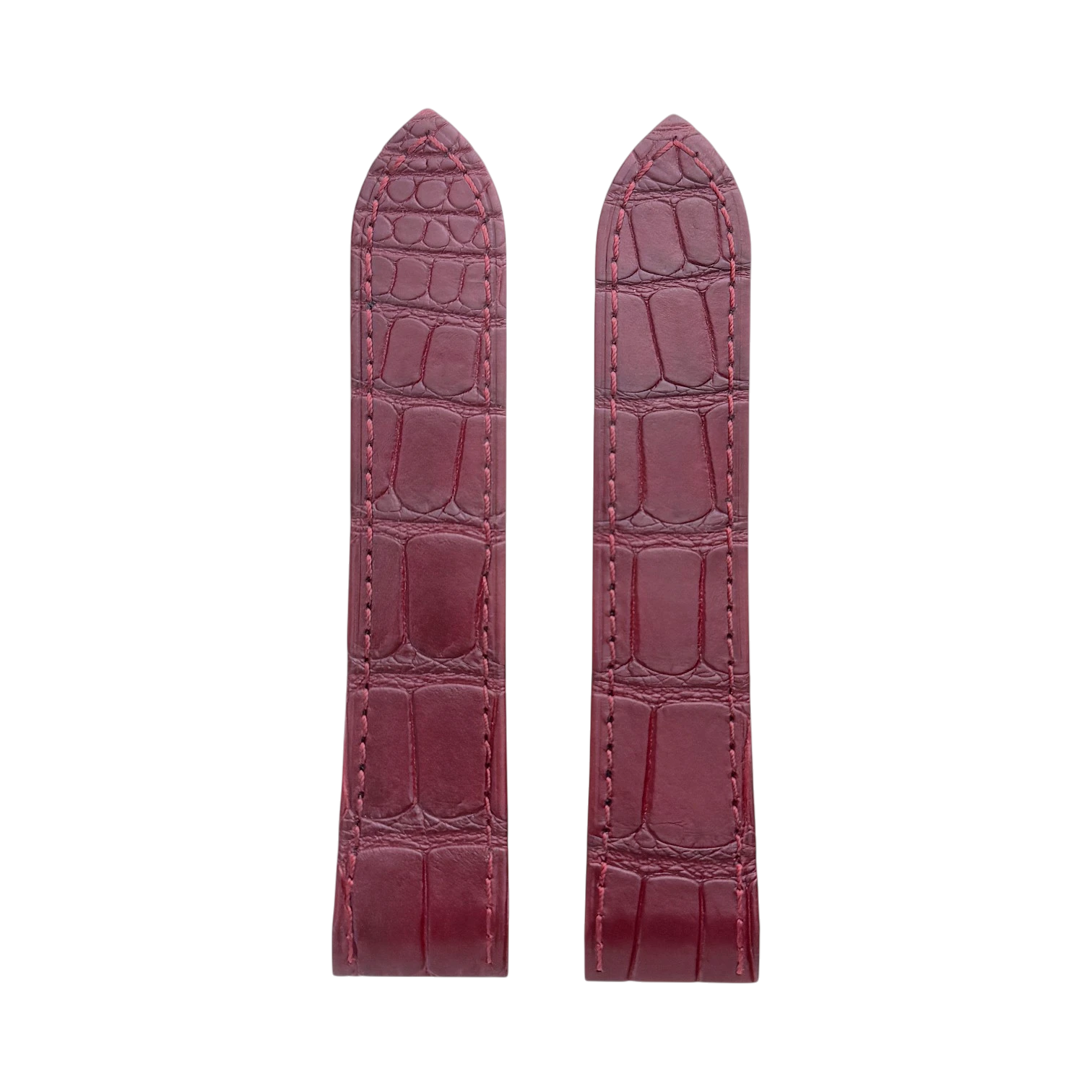 Cartier Alligatorleder Armband Rot 23 mm - Uhrenarmband KD95JS49