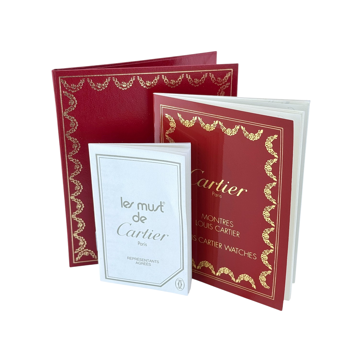 Cartier Bedienungsanleitung Handbuch Booklet Mehrsprachig mit Mäppchen manual