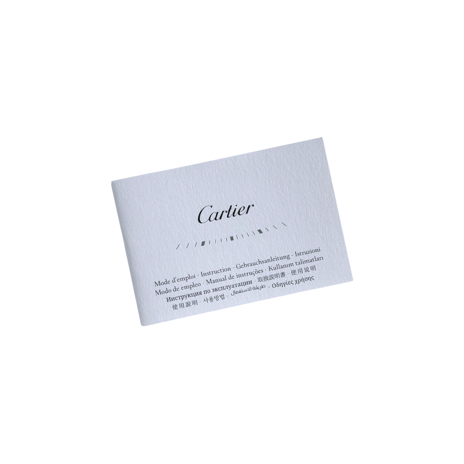 Cartier Care - internationale Gebrauchsanleitung