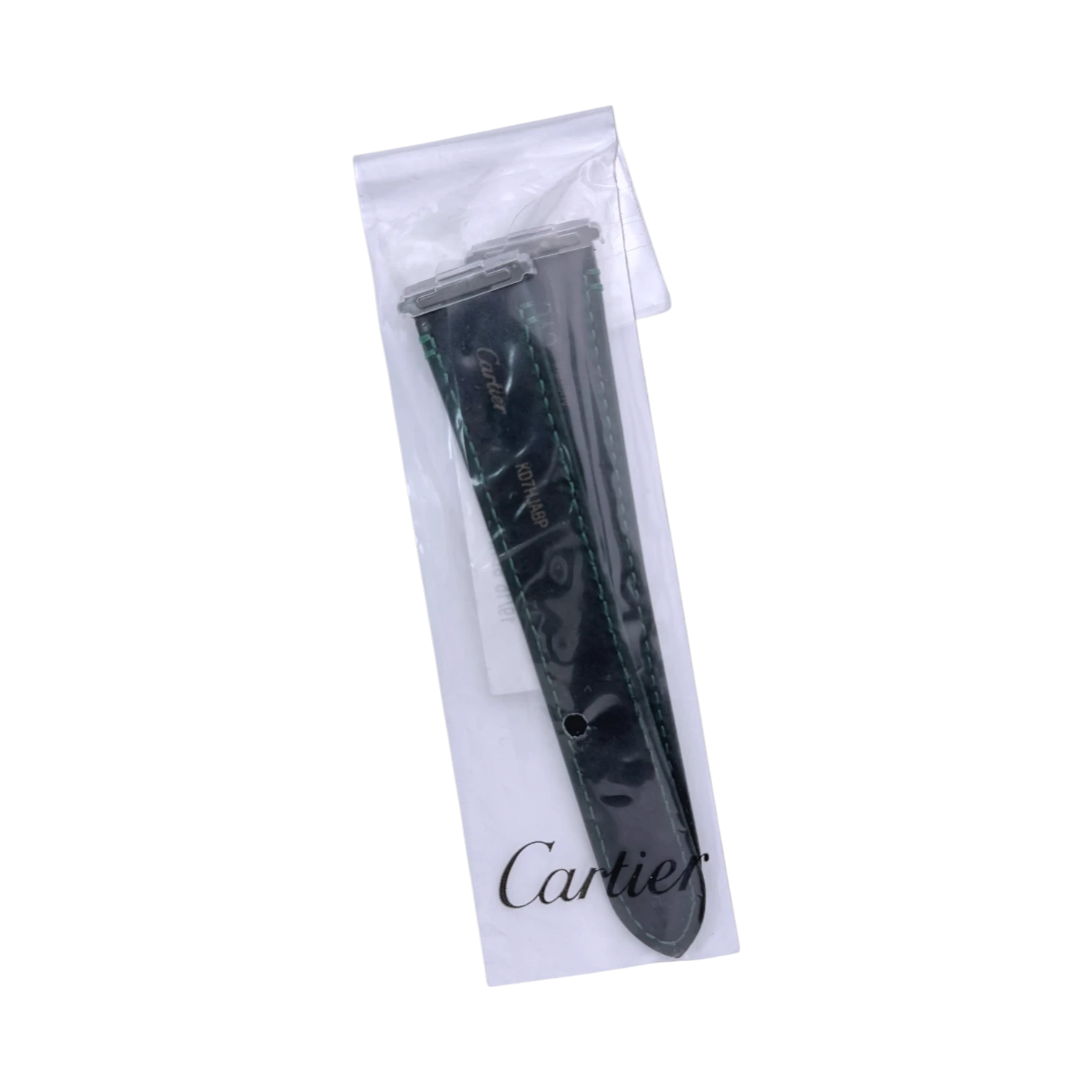 Cartier Lederarmband Grün 19 mm - Uhrenarmband Ref. KD7HJABP