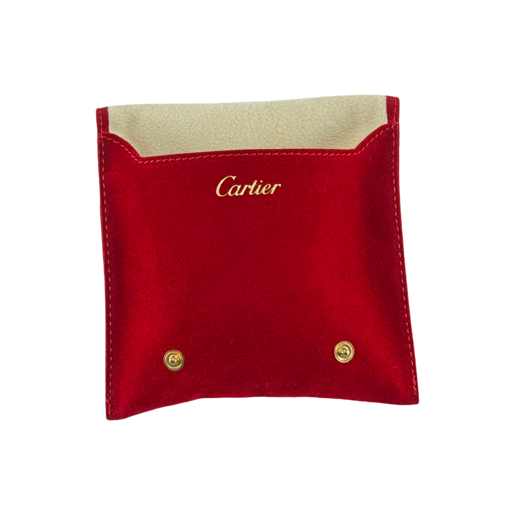 Cartier watch case red