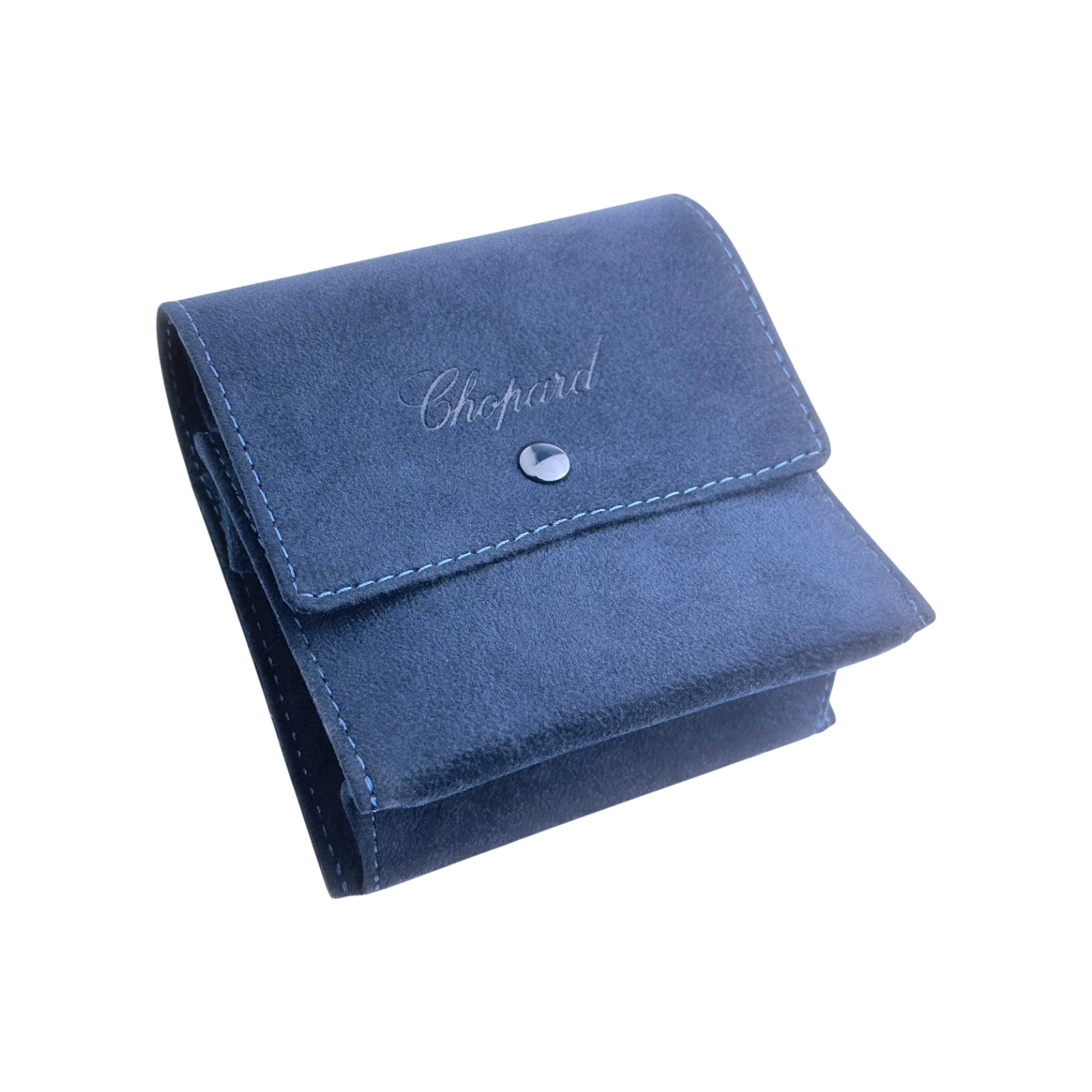 Chopard Uhrenetui Reiseetui Etui Reisetasche Blau service travel case pouch