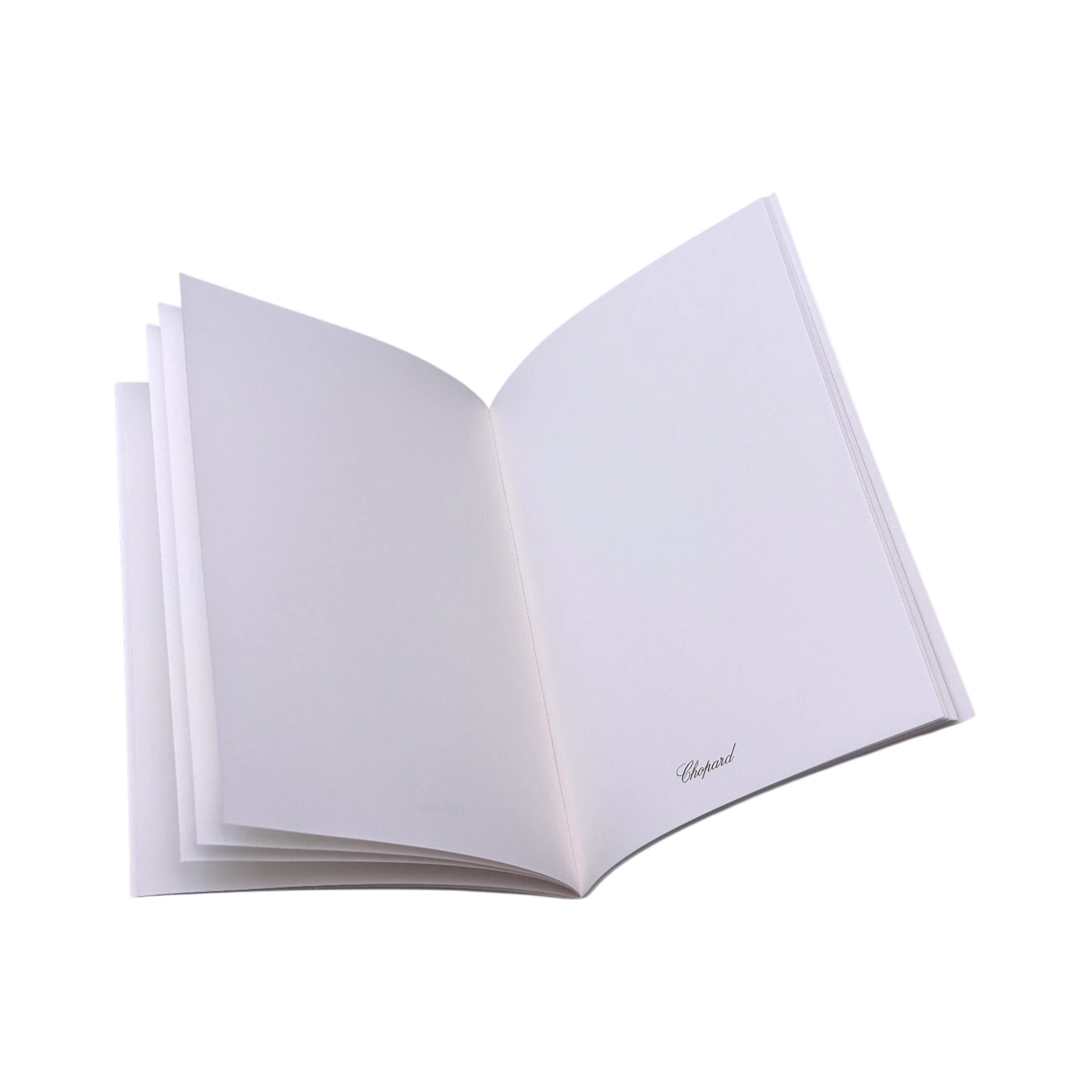 Chopard blanko Skizzenbuch Weiß - Notizbuch mit blauer Tasche