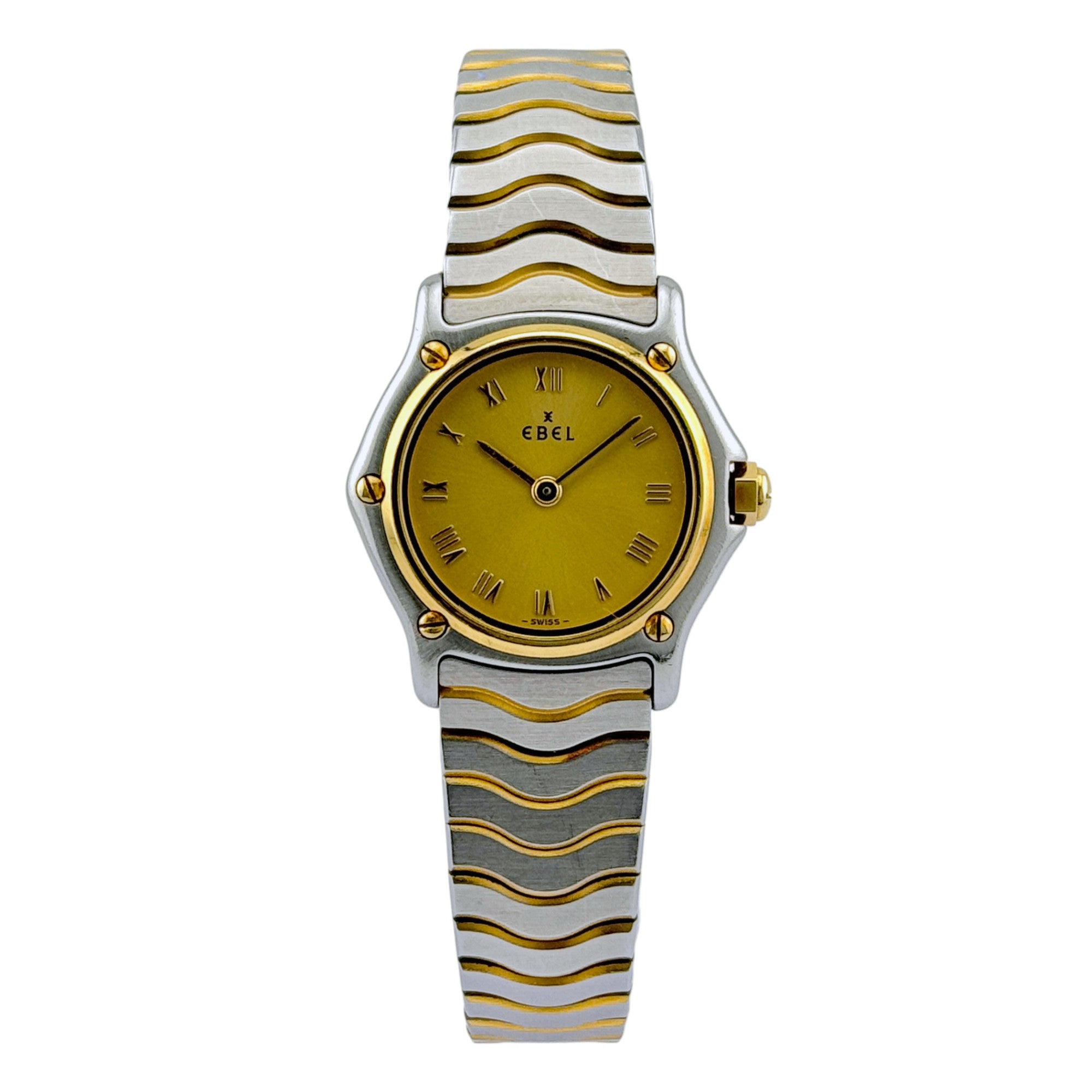 Ebel Sport Classique Stahl Gold Damenuhr 23 mm Quarz women's watch Ref. 1057901