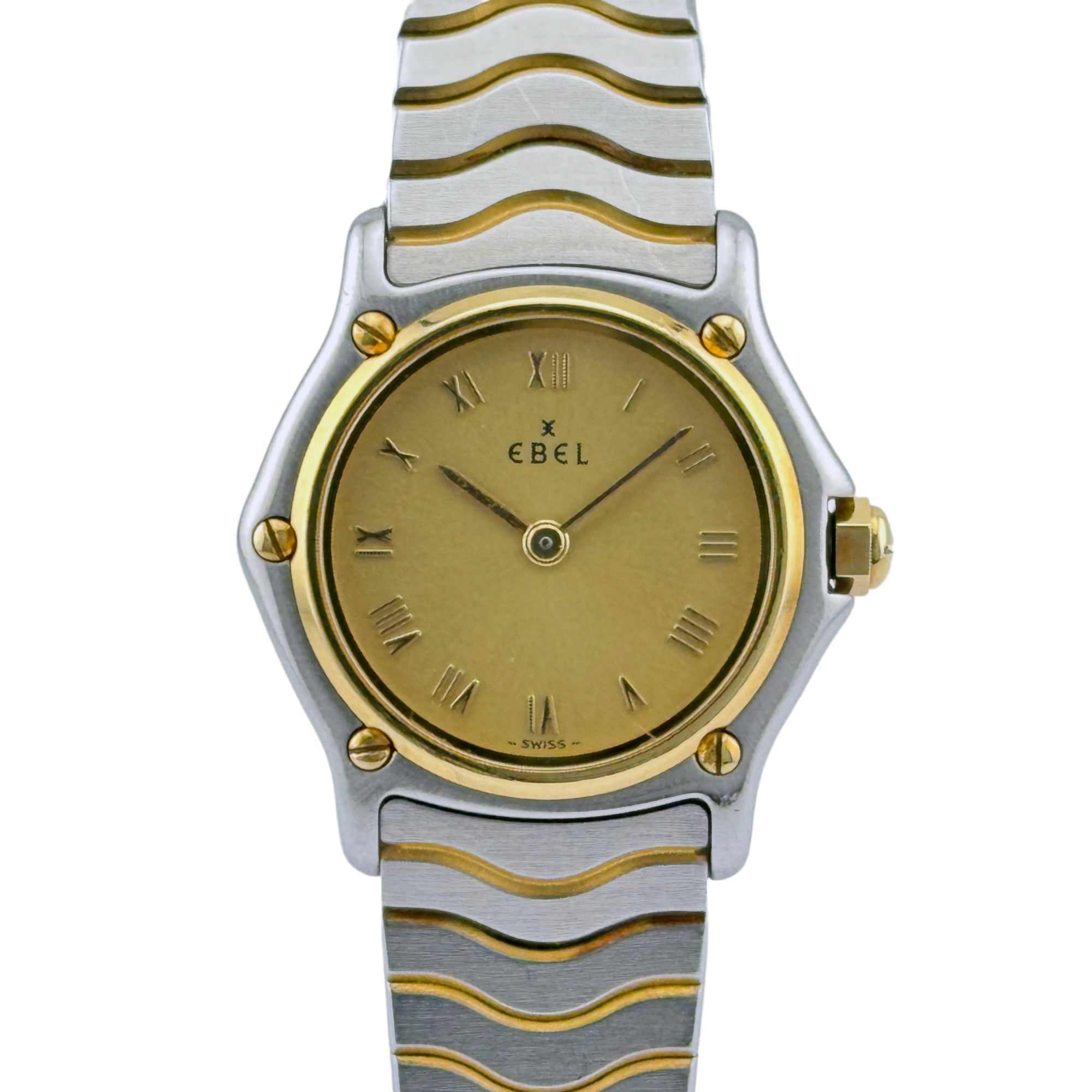 Ebel Sport Classique Stahl Gold Damenuhr 23 mm Quarz women's watch Ref. 1057901