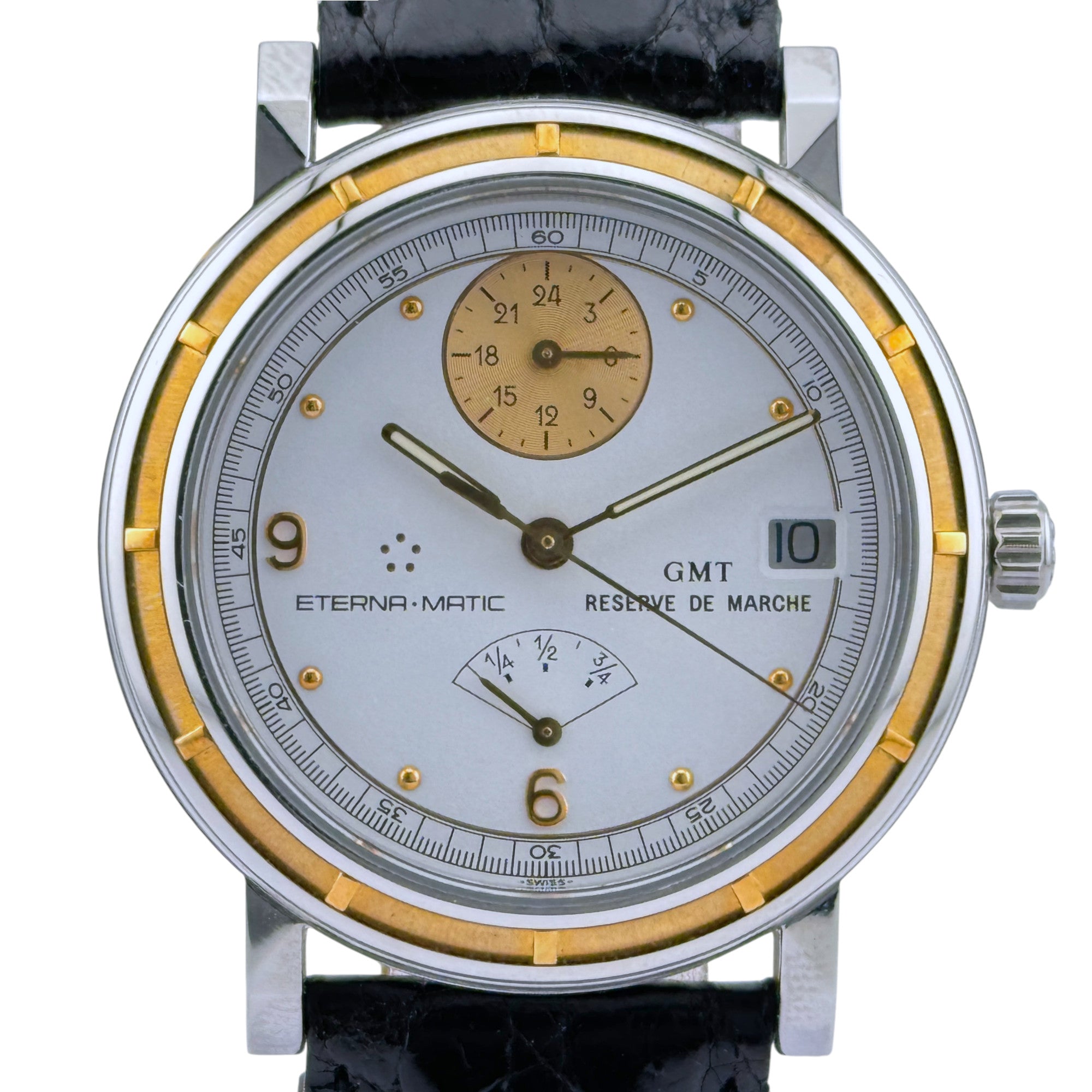 Eterna Matic GMT Reserve de Marche 36 mm Stahl/Gold Automatik Ref. 8902.47.62