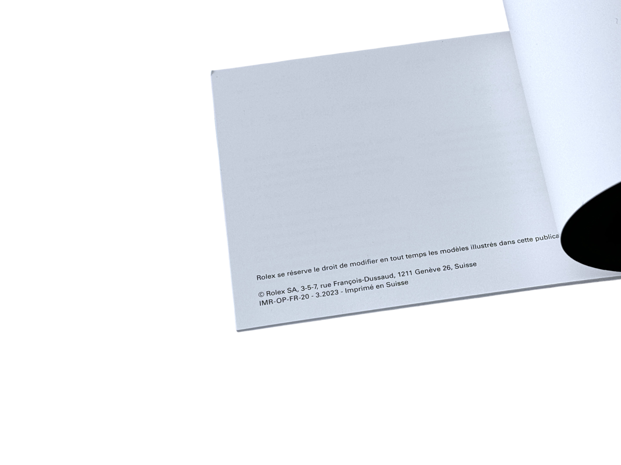 Rolex Oyster Perpetual Date Booklet Französisch IMR-OP-FR-20 3.2023