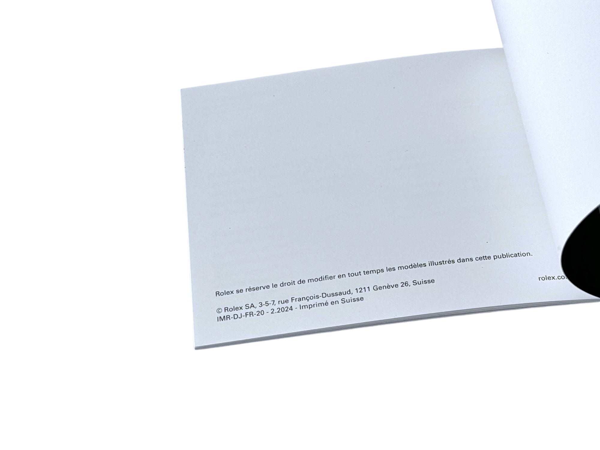 Rolex Datejust Booklet Französisch IMR-DJ-FR-20 - 2.2024