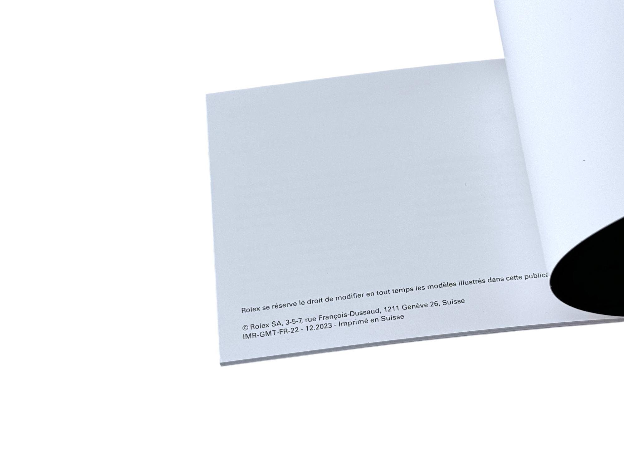 Rolex GMT-Master II Booklet French IMR-GMT-FR-22 - 12.2023