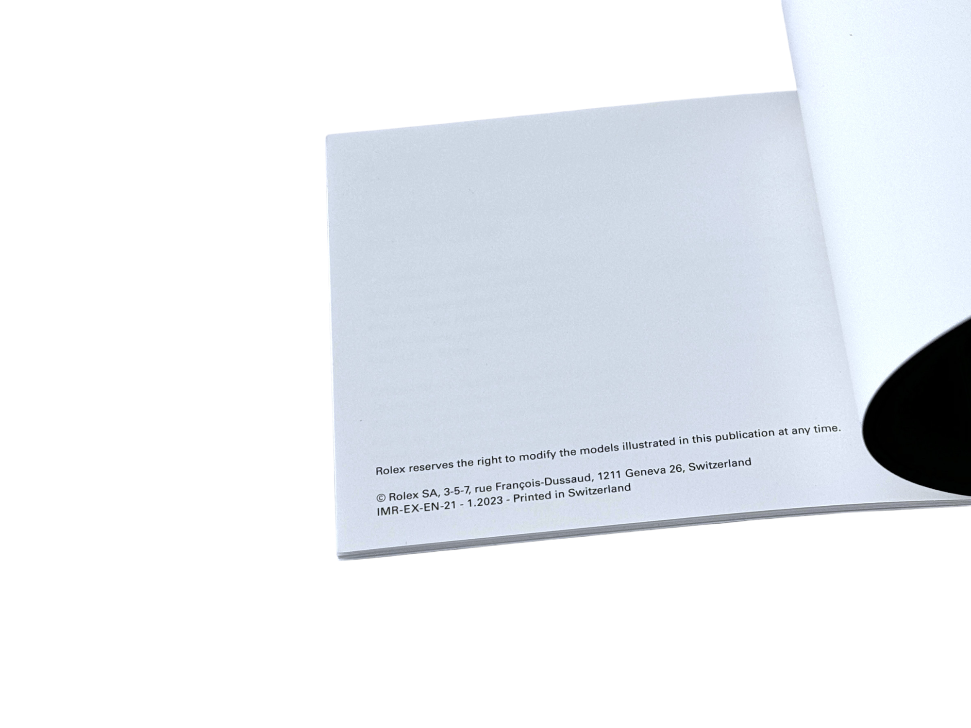 Rolex Explorer Booklet English IMR-EX-EN-21 - 1.2023